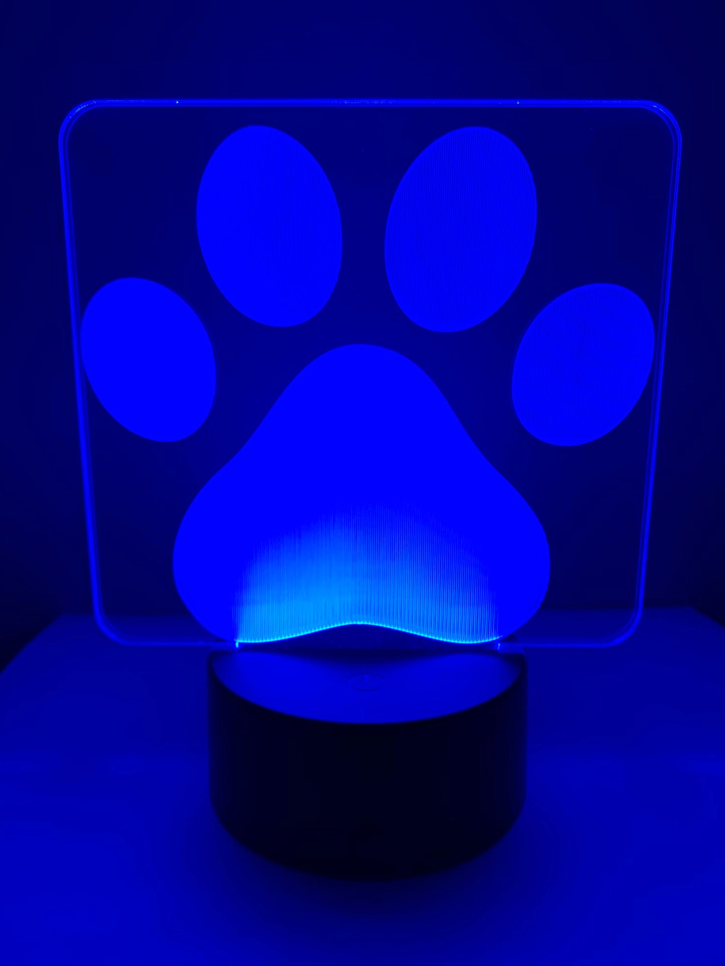 Lampe 3D DEL Patte de chien