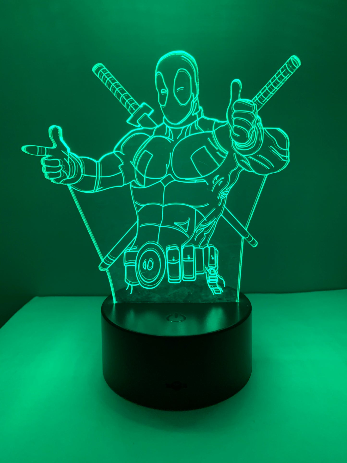 Lampe 3D DEL Deadpool