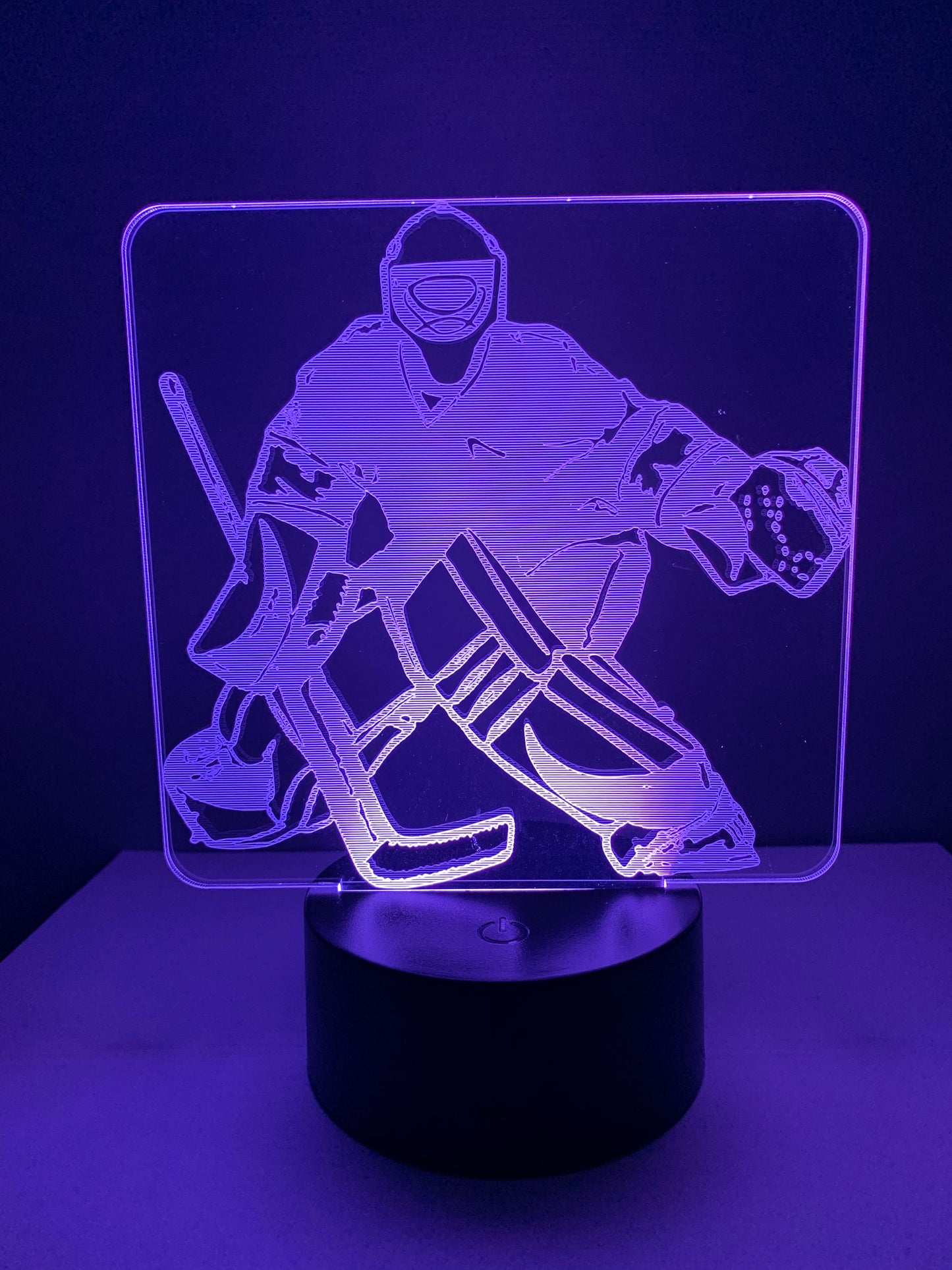 Lampe 3D DEL Hockey Gardien de but