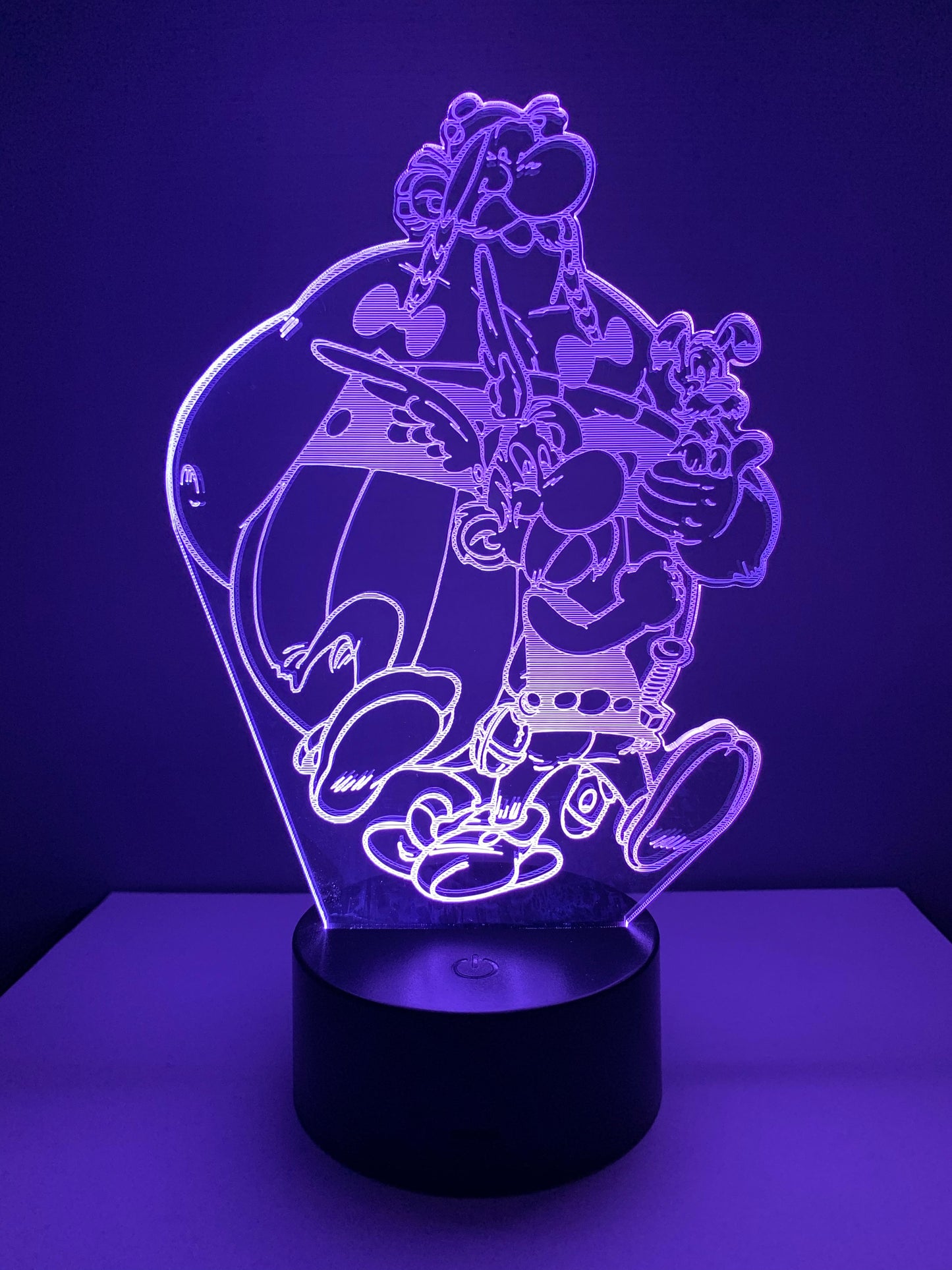 Lampe 3D DEL Asterix et Obelix