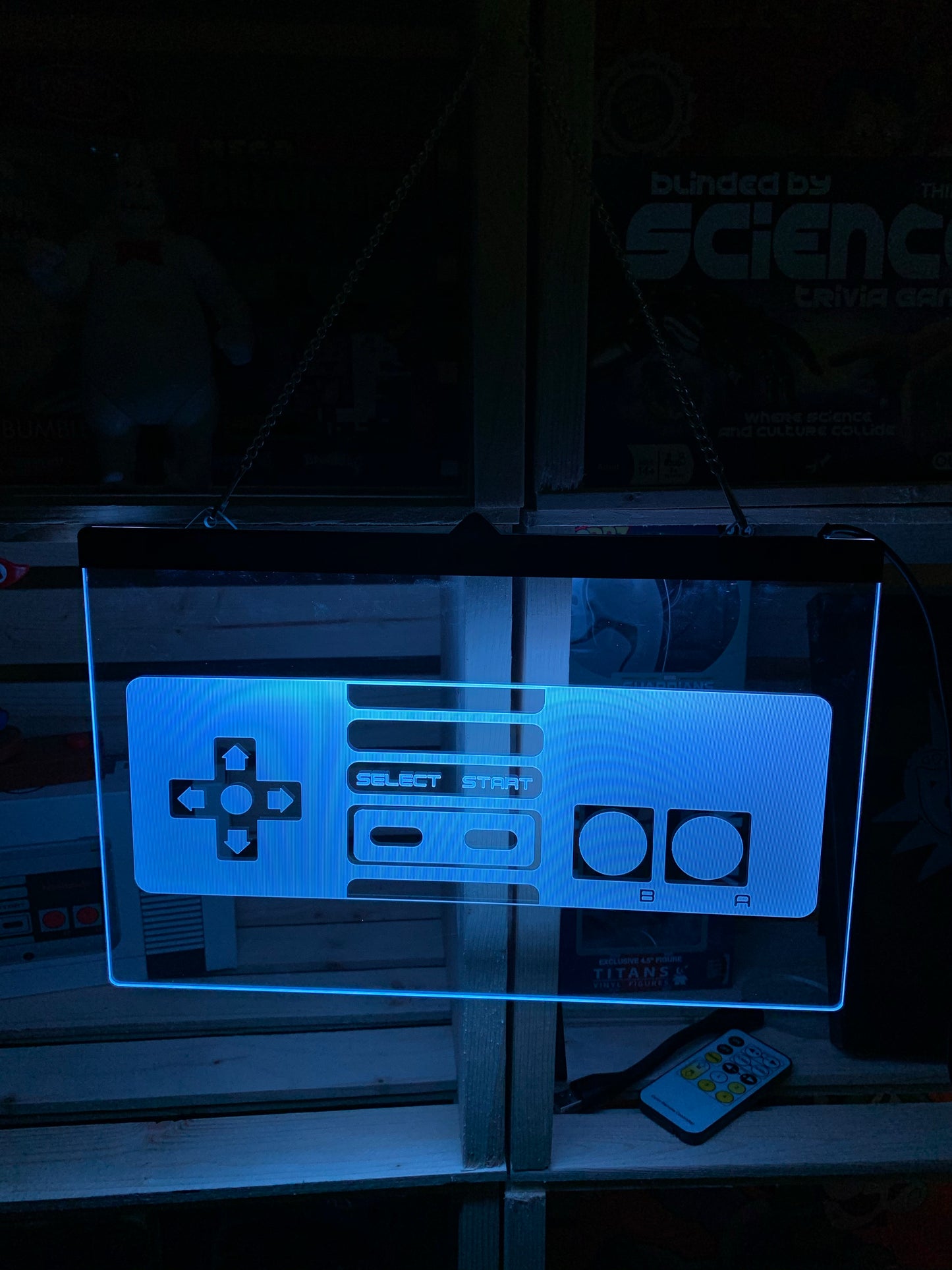 Enseigne DEL Manette avec chaîne