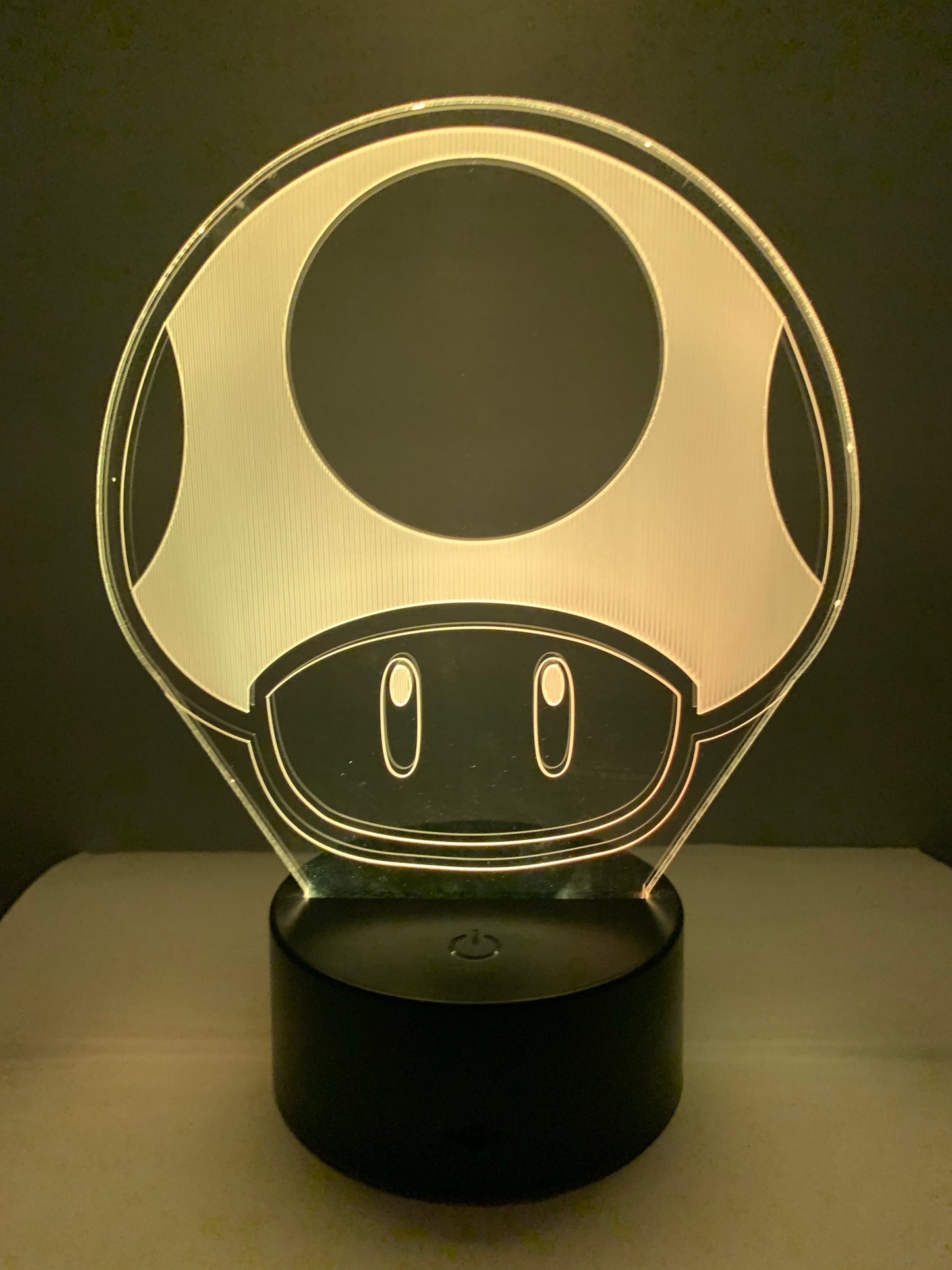 Lampe 3D DEL Champignon Toad One Up (Super Mario)