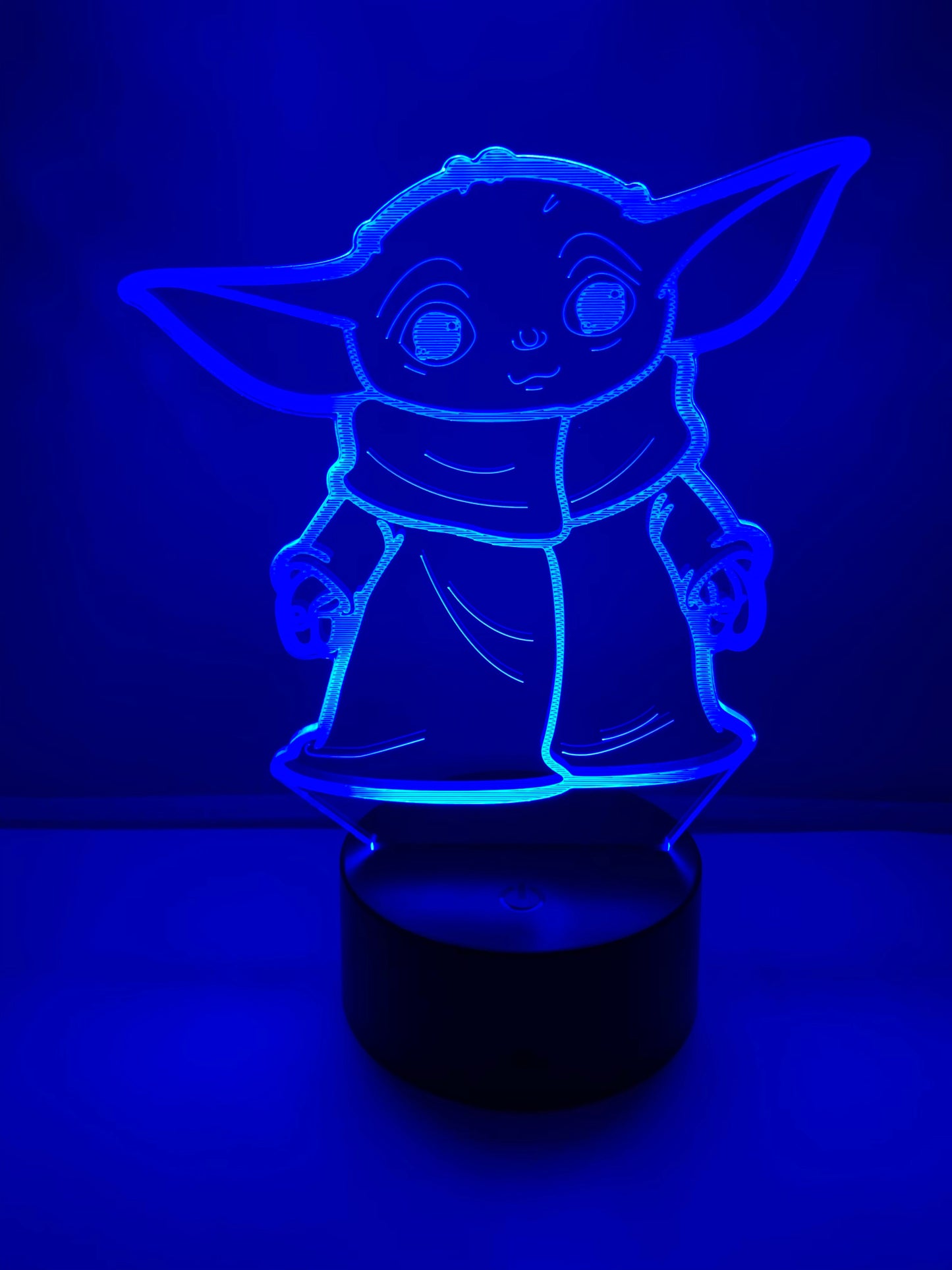 Lampe 3D DEL Grogu Bébé Yoda Star Wars