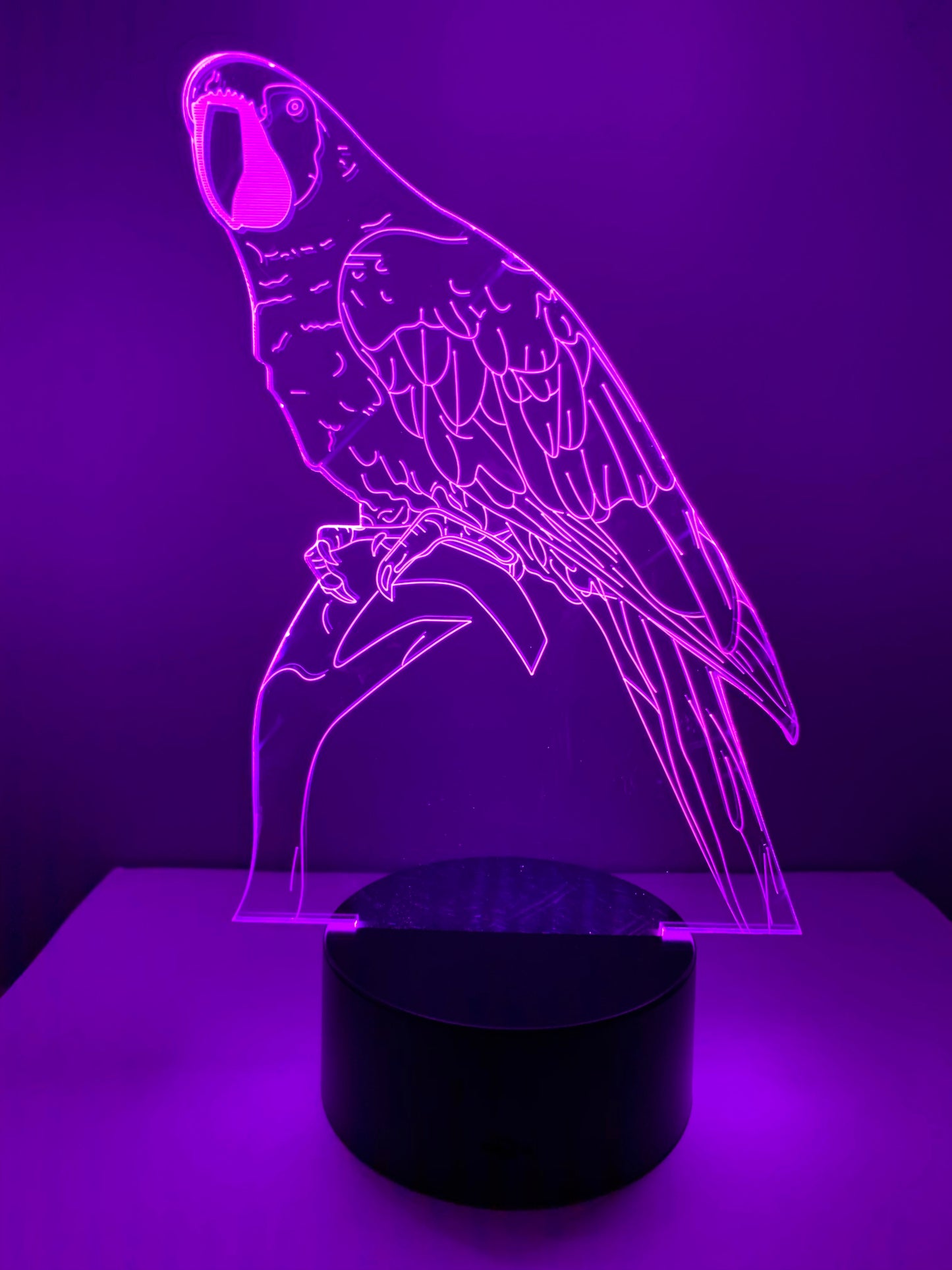Lampe 3D DEL Perroquet