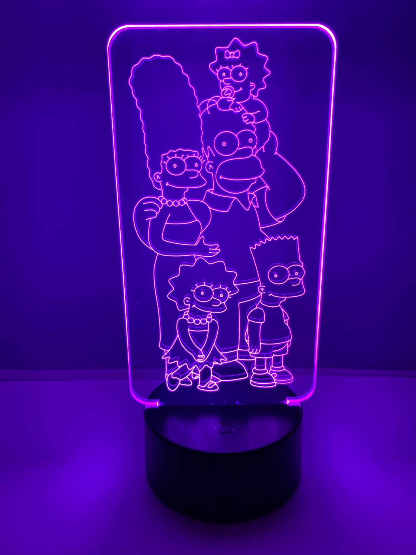 Lampe 3D DEL Les Simpsons