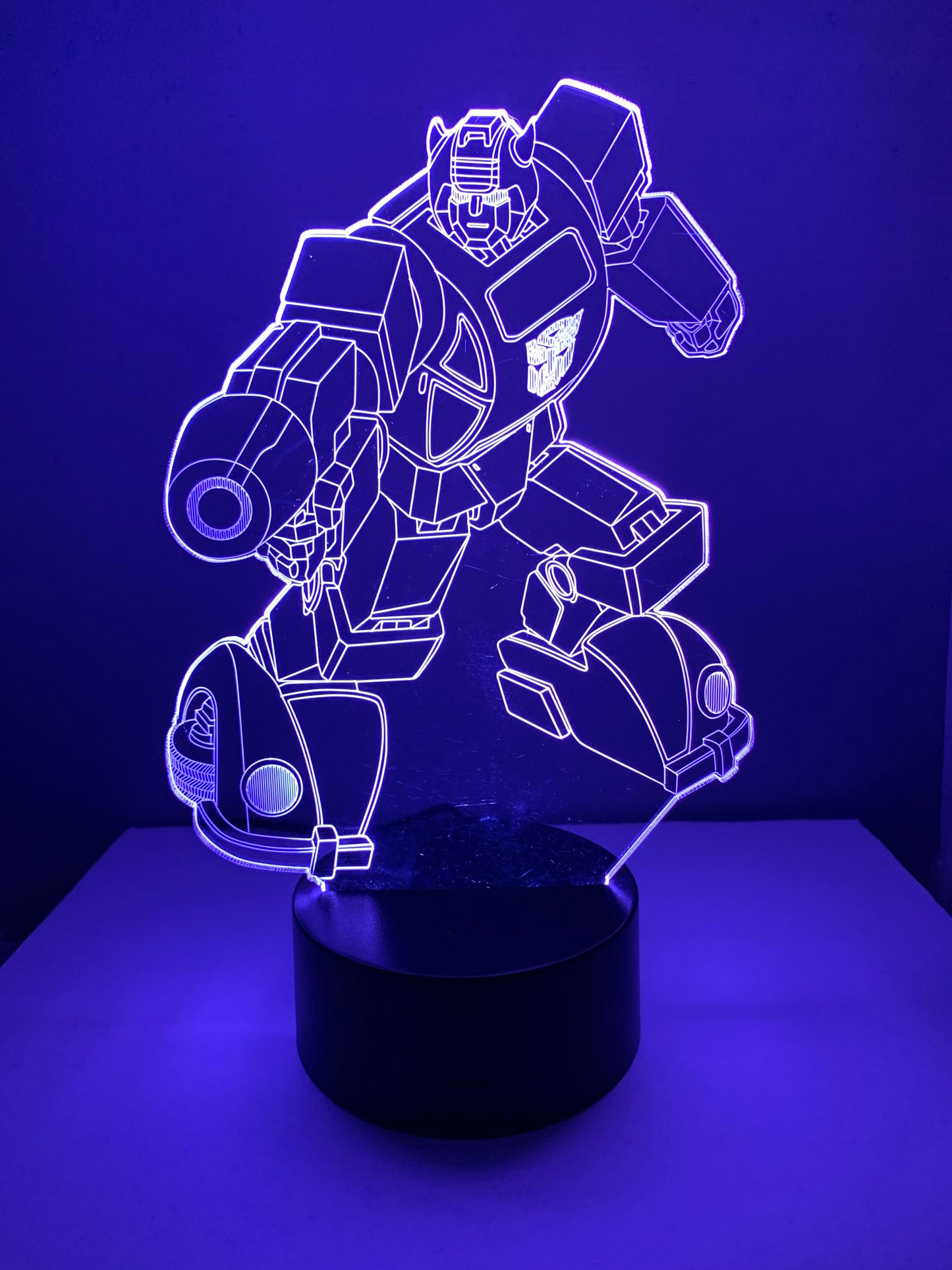 Lampe 3D DEL Bumblebee Transformer