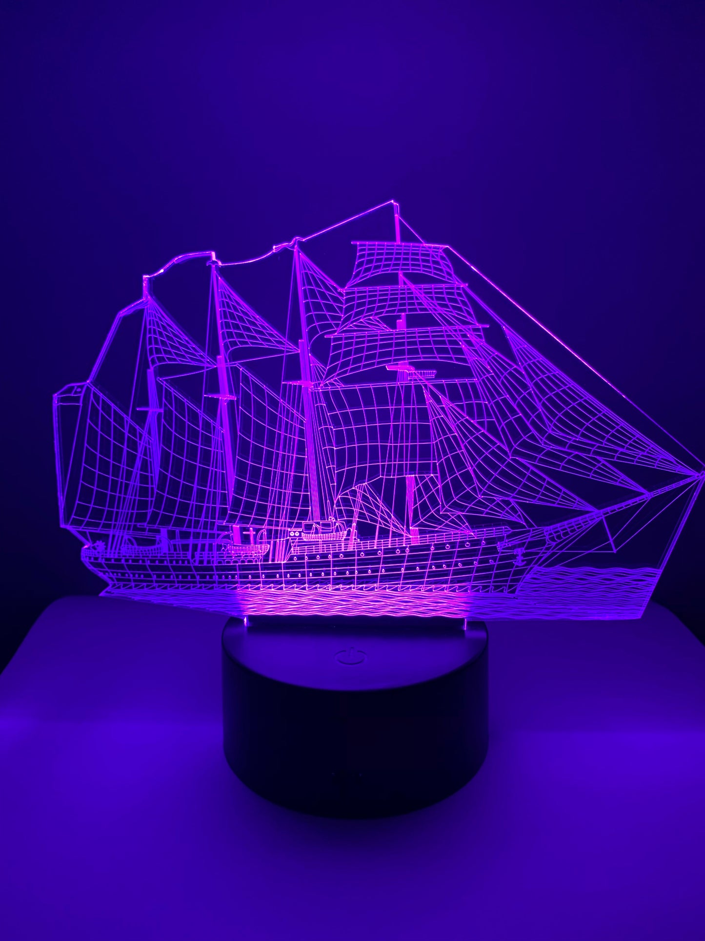Lampe 3D DEL Bateau à voile