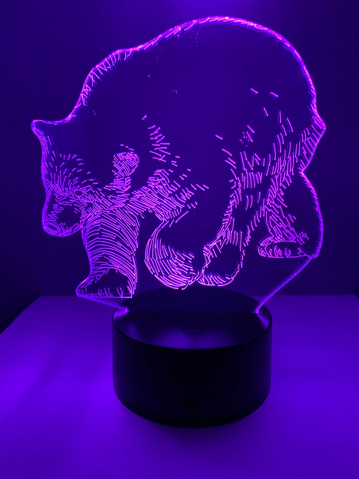 Lampe 3D DEL Ours