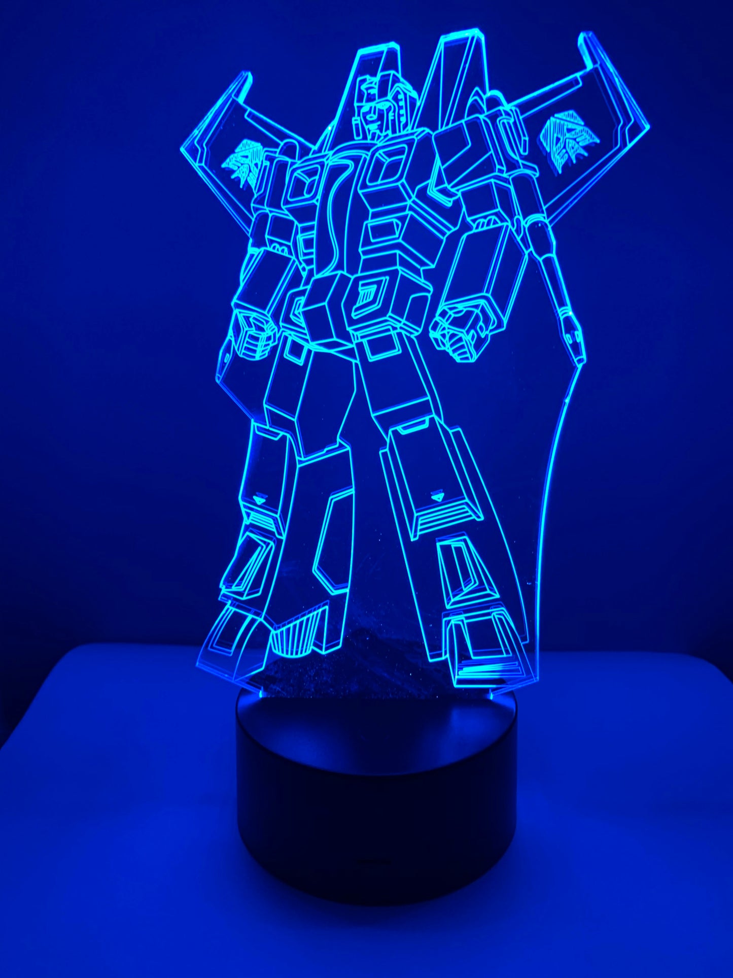 Lampe 3D DEL Starscream Transformer