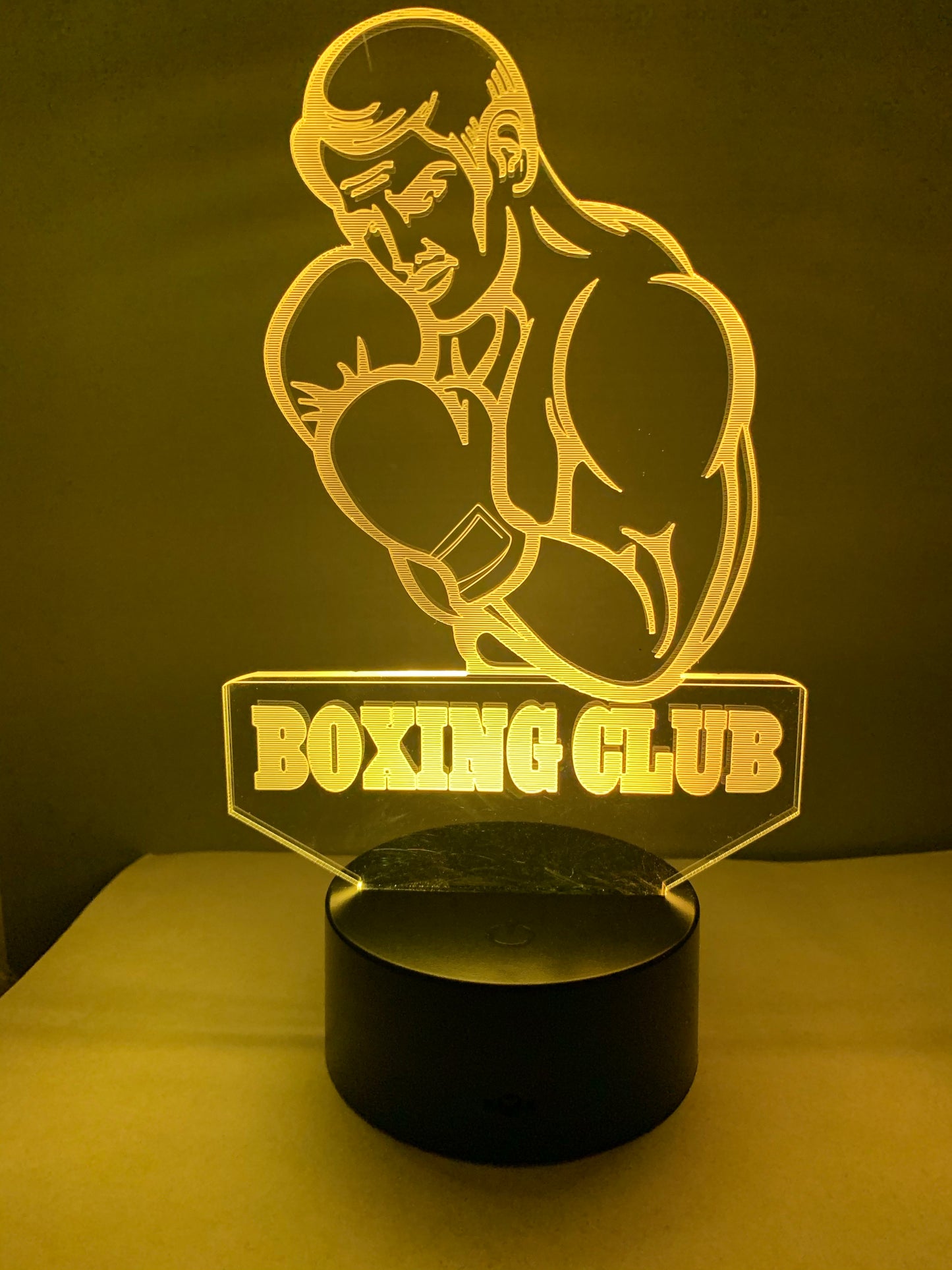 Lampe 3D DEL Club de Boxe (Boxing club)
