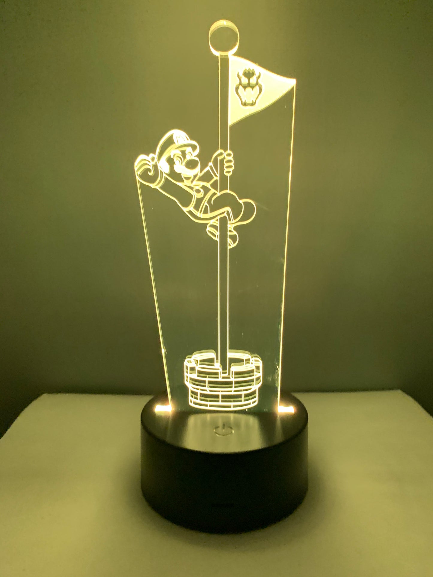Lampe 3D DEL Super Mario sur le drapeau