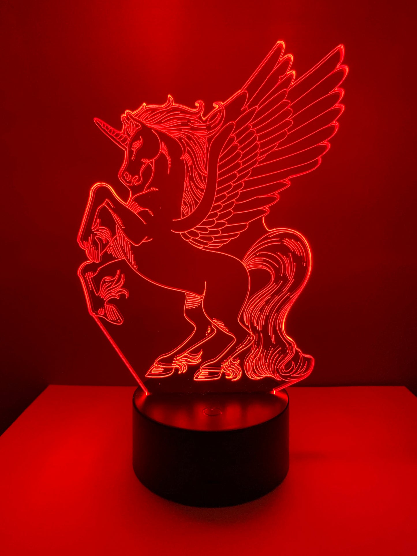 Lampe 3D DEL Licorne