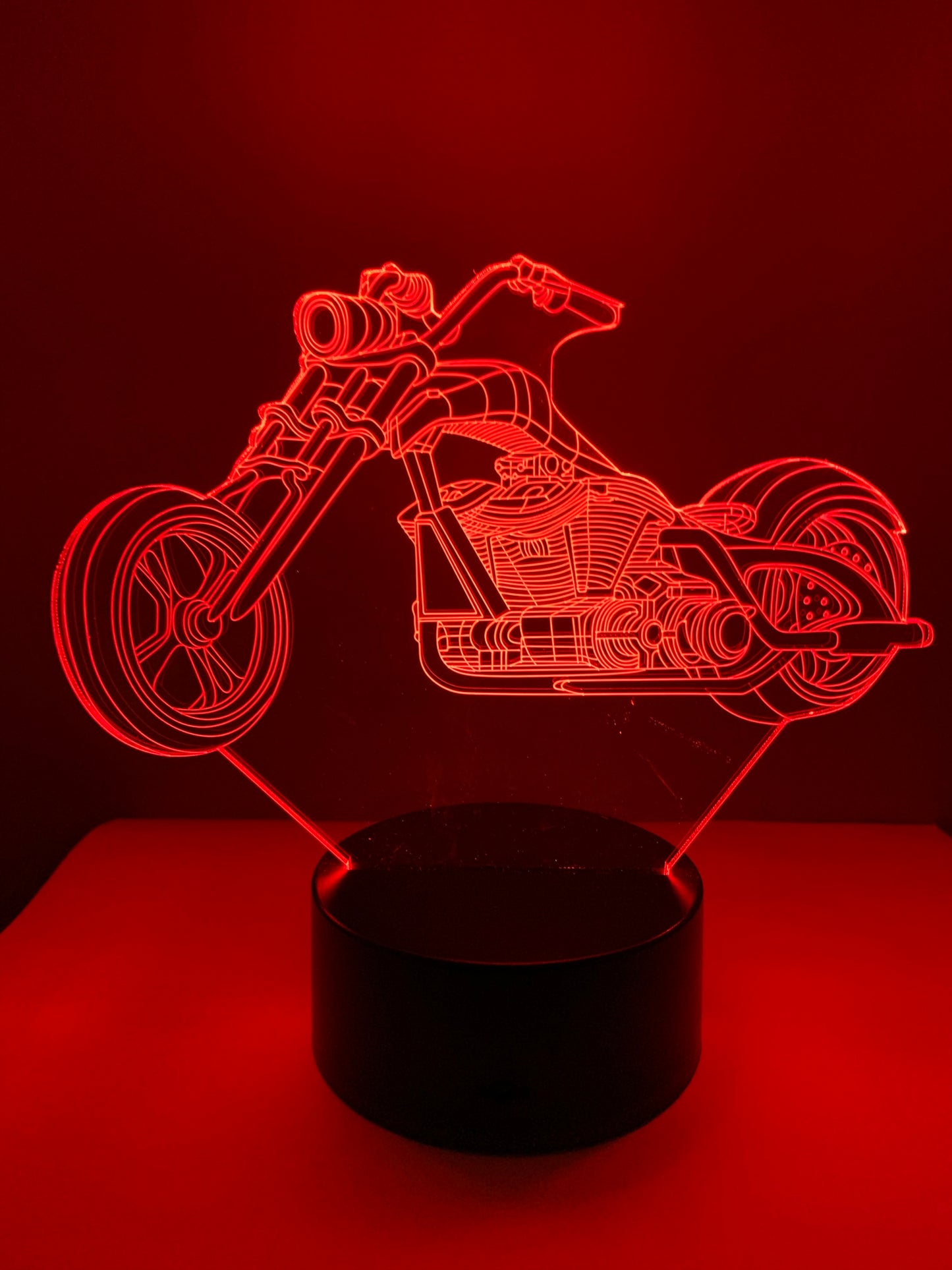 Lampe 3D DEL Moto Harley