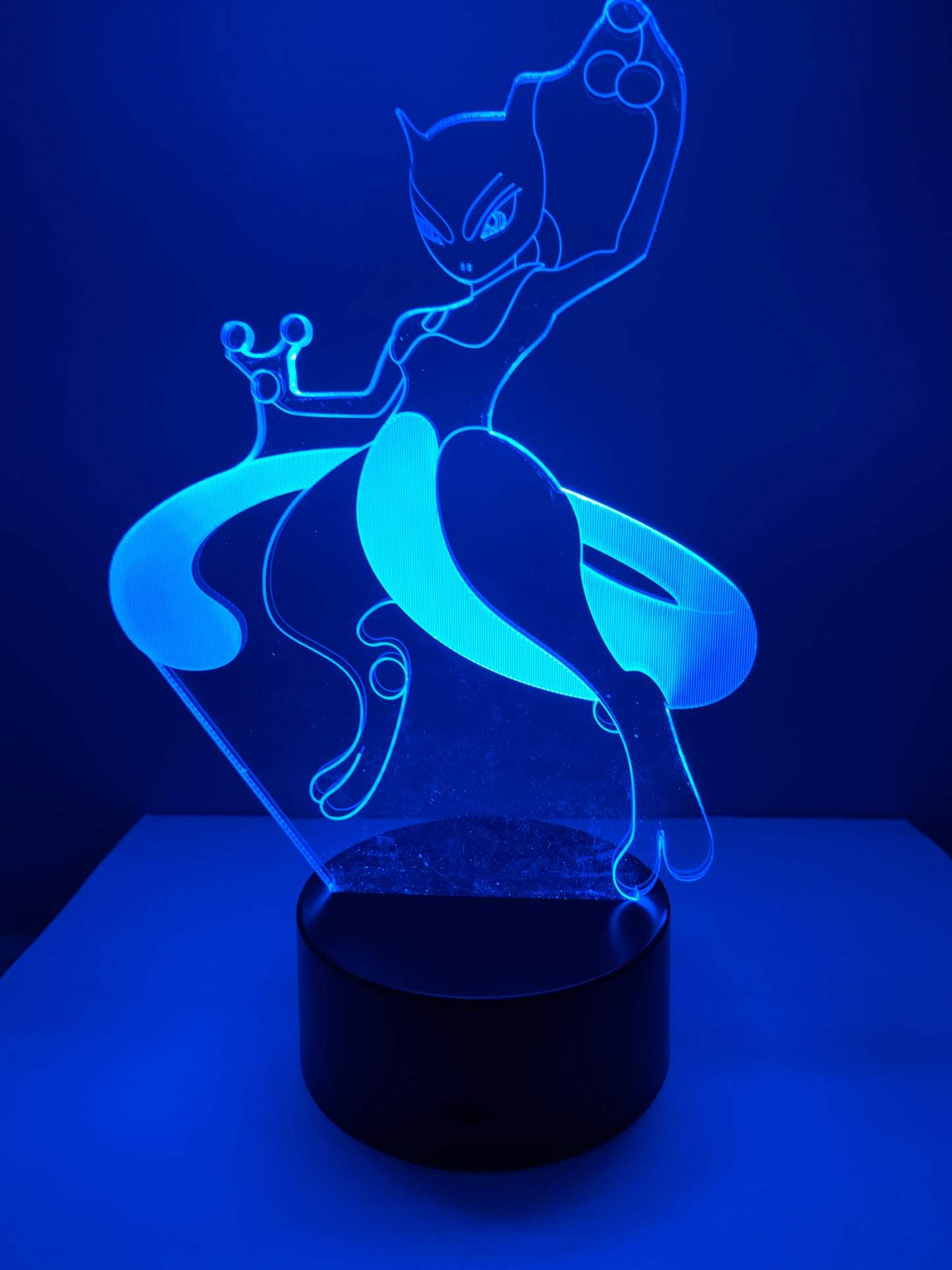 Lampe 3D DEL Pokemon Mewtwo