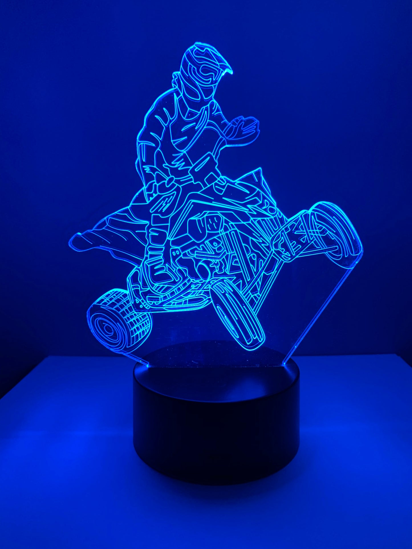 Lampe 3D DEL 4 Roues VTT