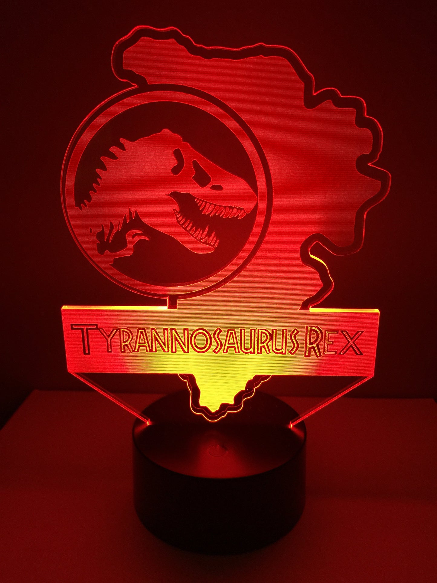 Lampe 3D DEL Jurassic Park (Dinosaure)