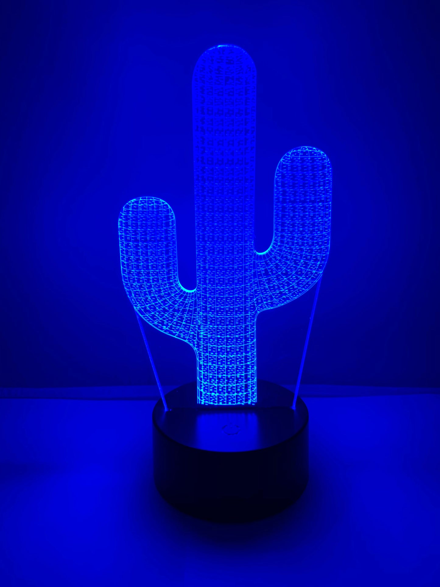 Lampe 3D DEL Cactus