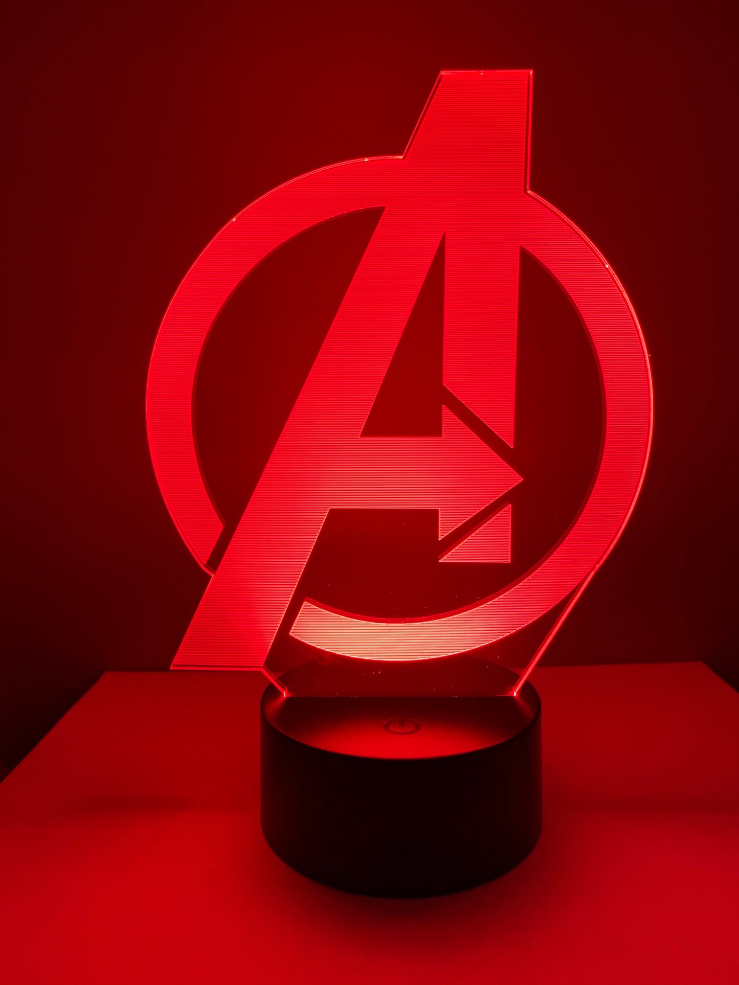 Lampe 3D DEL Logo Avengers