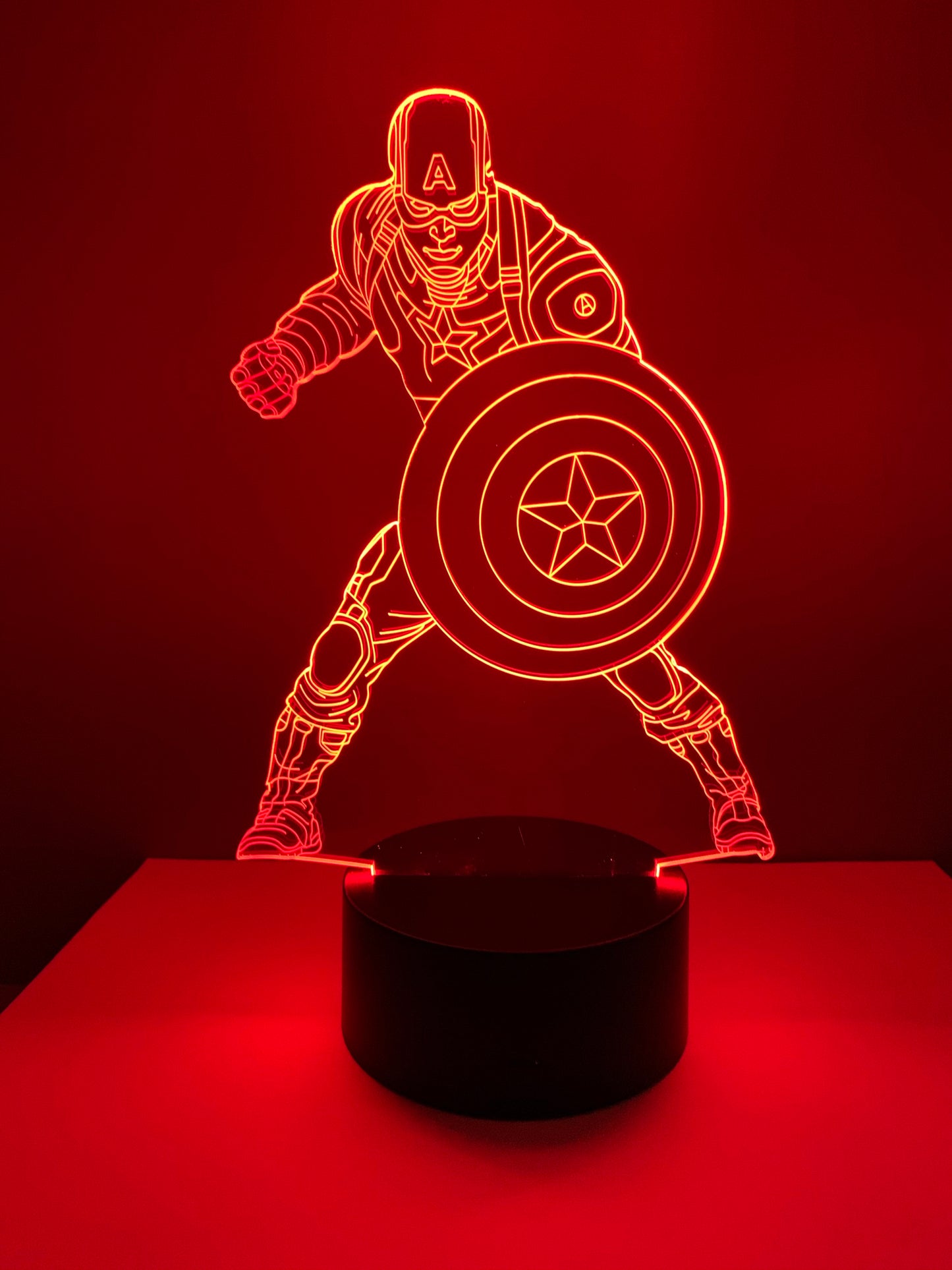 Lampe 3D DEL Captain America