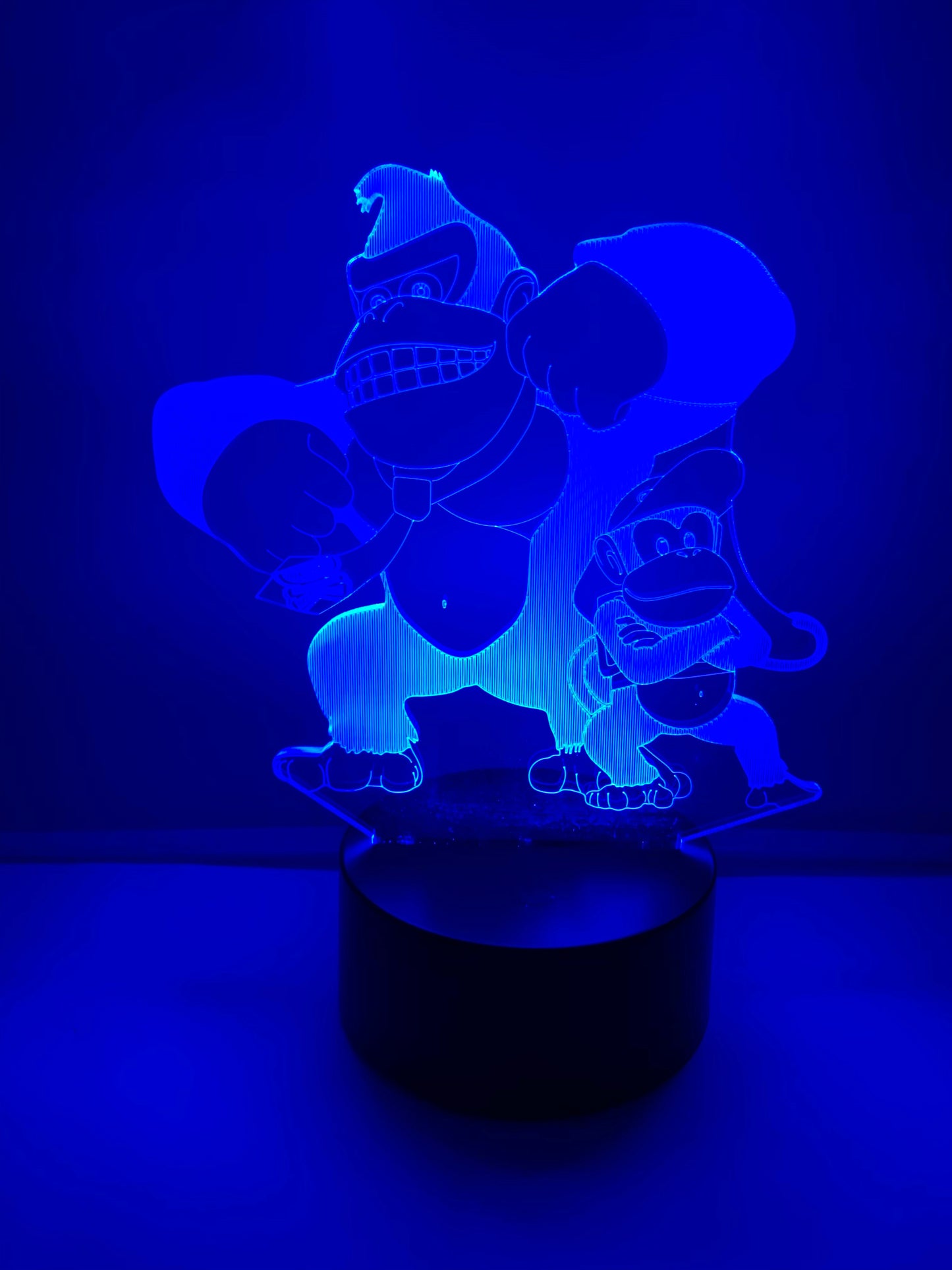 Lampe 3D DEL Donkey et Diddy Kong