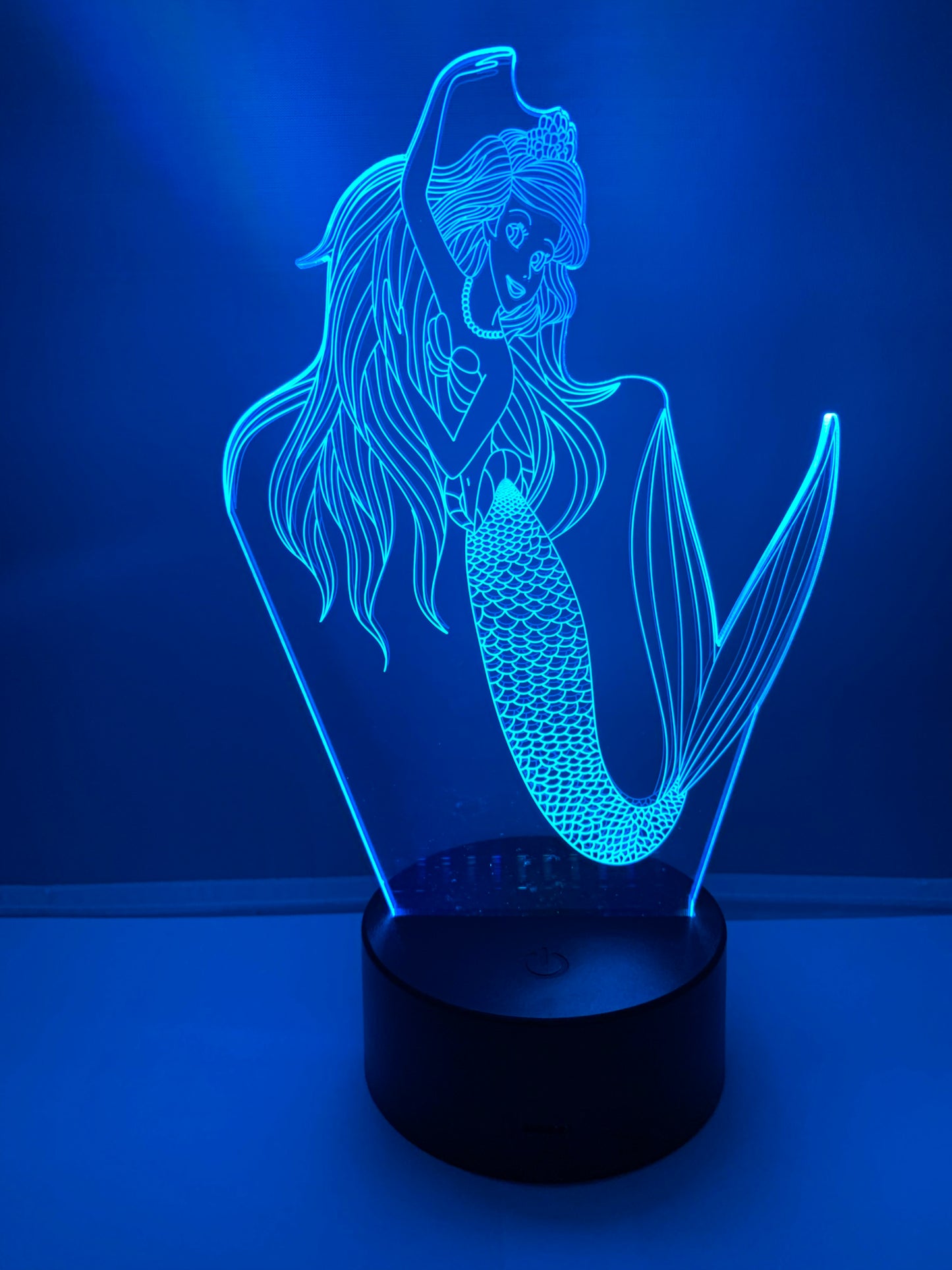 Lampe 3D DEL La Petite Sirène 🧜‍♀️ (Princesse)