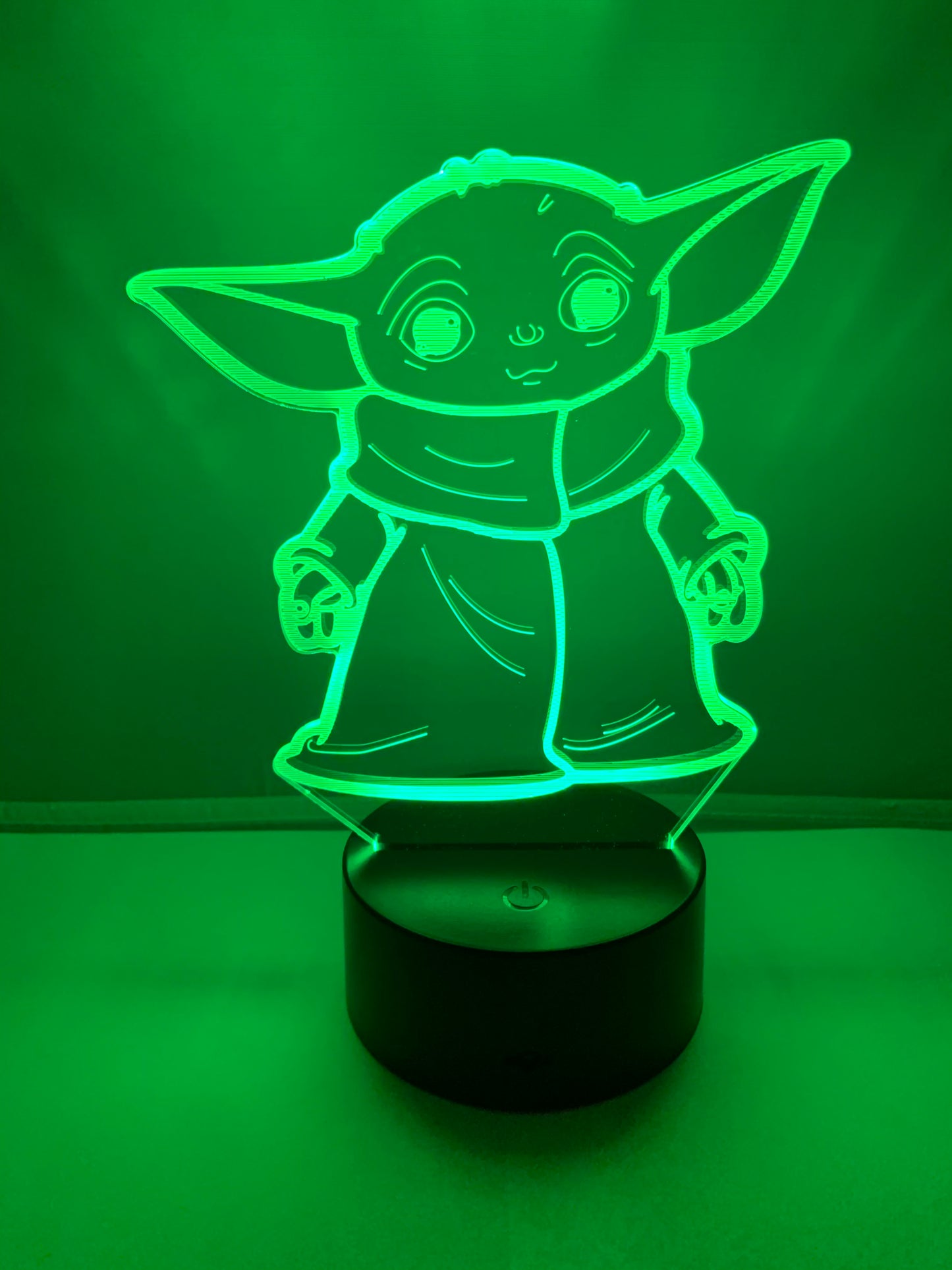 Lampe 3D DEL Grogu Bébé Yoda Star Wars