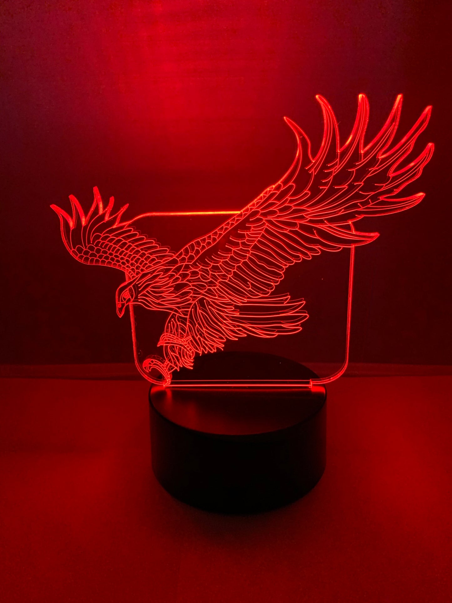 Lampe 3D DEL Aigle