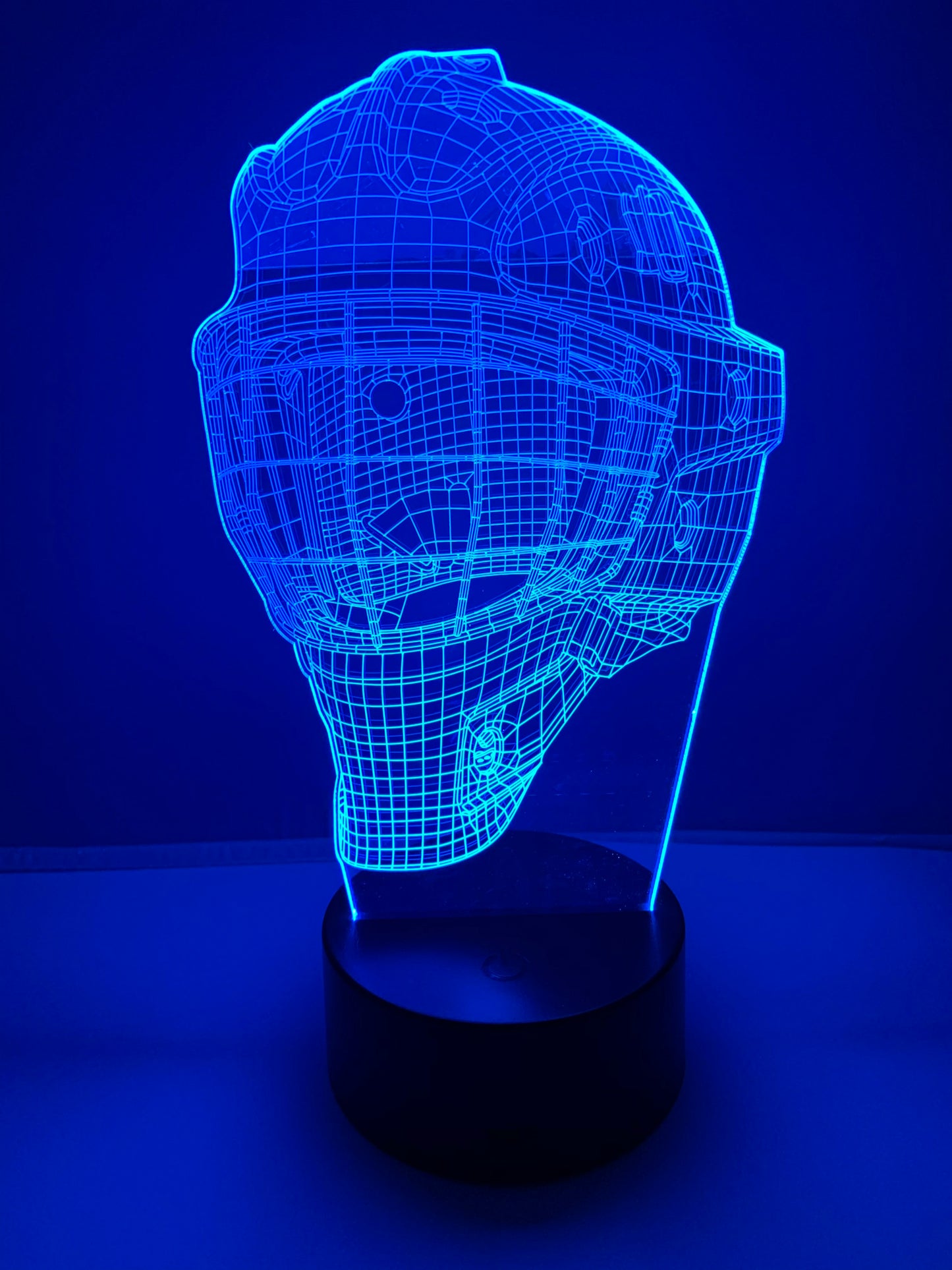 Lampe 3D DEL Hockey Casque de Gardien de but