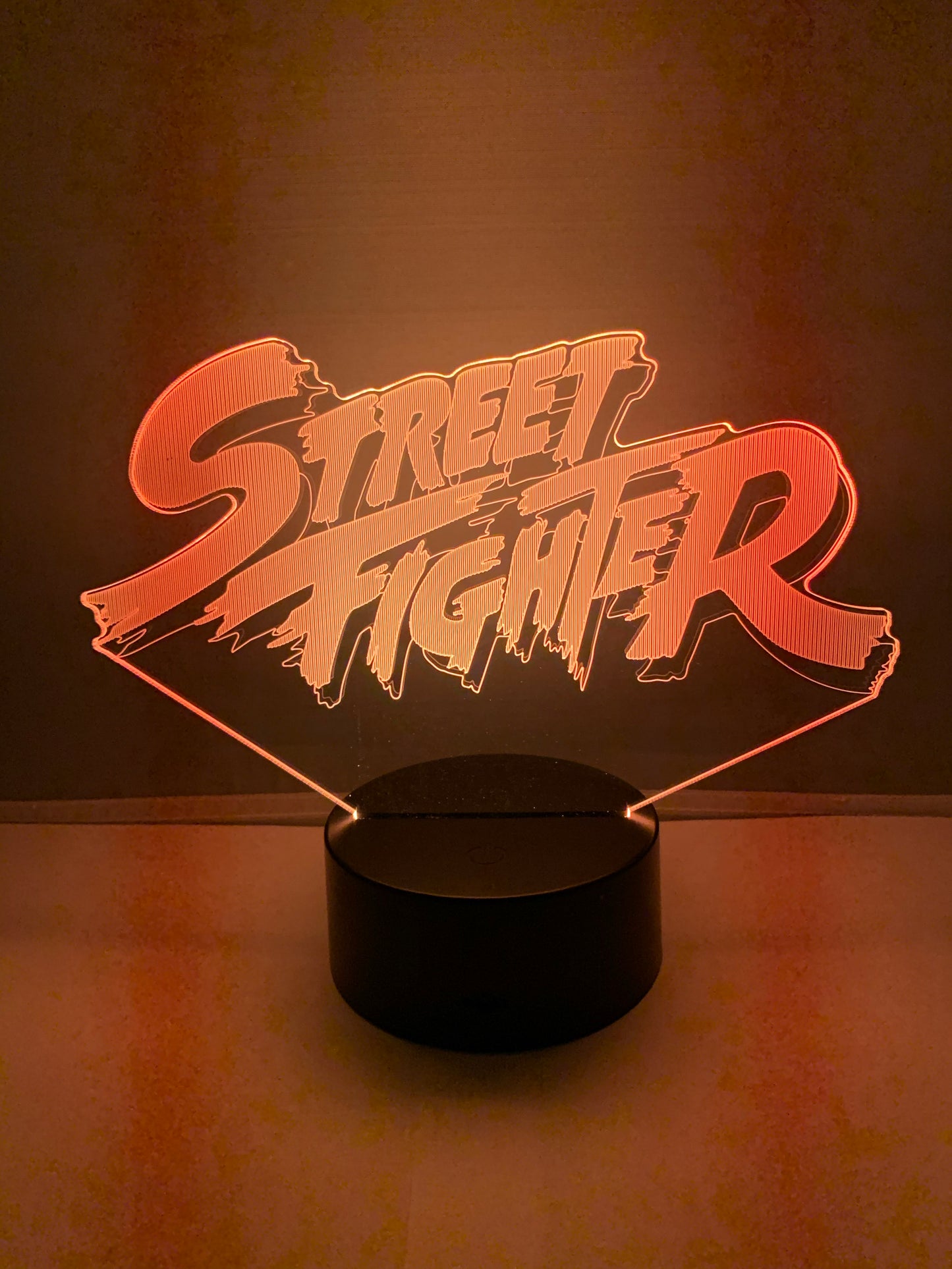 Lampe 3D DEL Logo Street Fighter