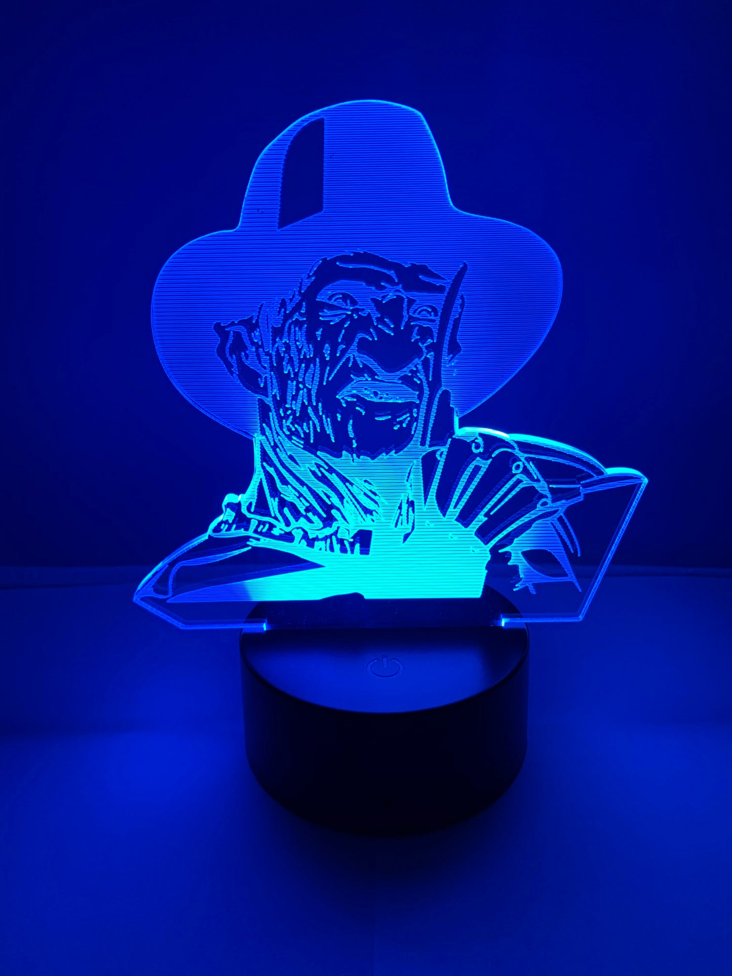 Lampe 3D DEL Freddy Krueger Horreur