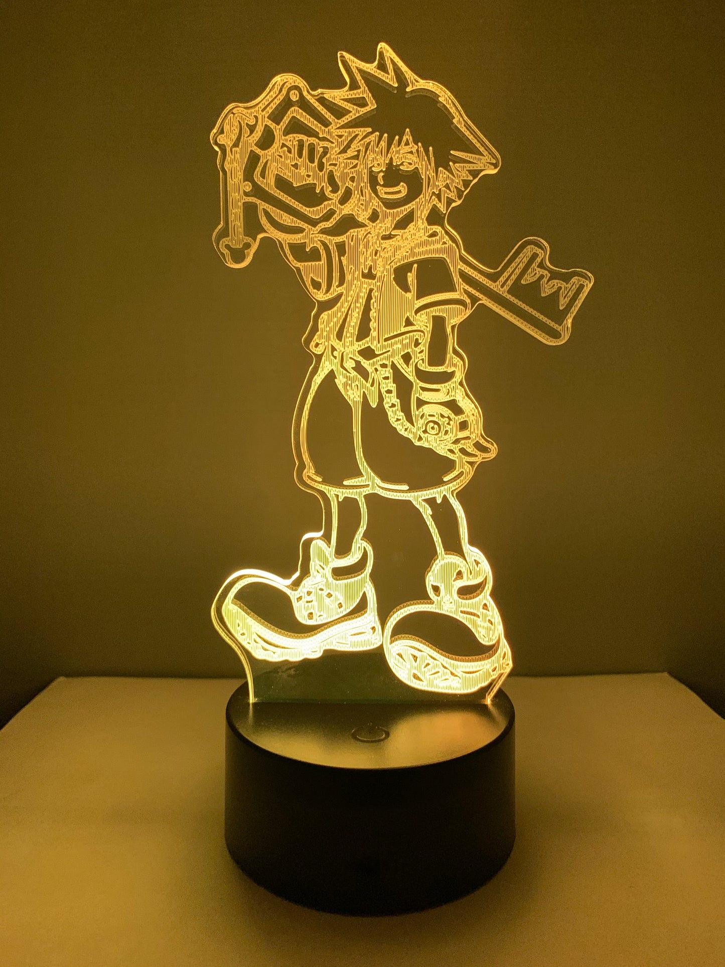 Lampe 3D DEL Sora Kingdom Hearth