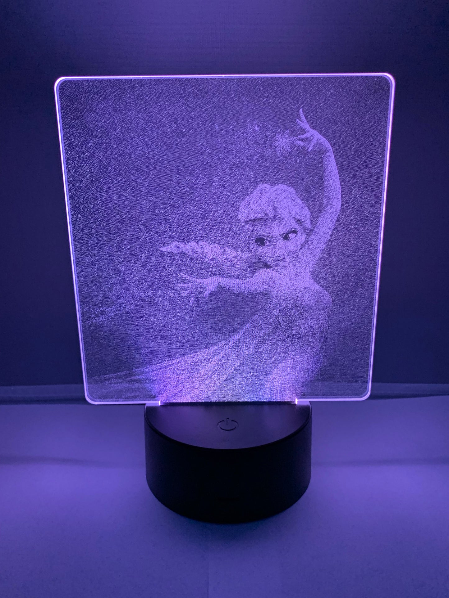 Lampe DEL Photo Réaliste Elsa La Reine des Neiges