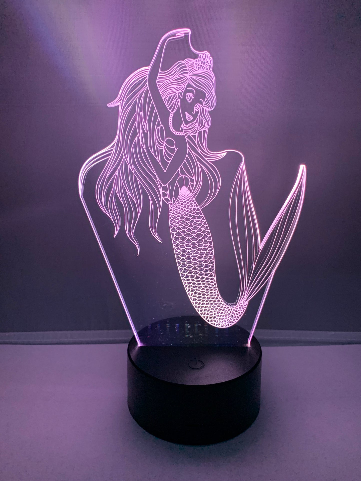 Lampe 3D DEL La Petite Sirène 🧜‍♀️ (Princesse)