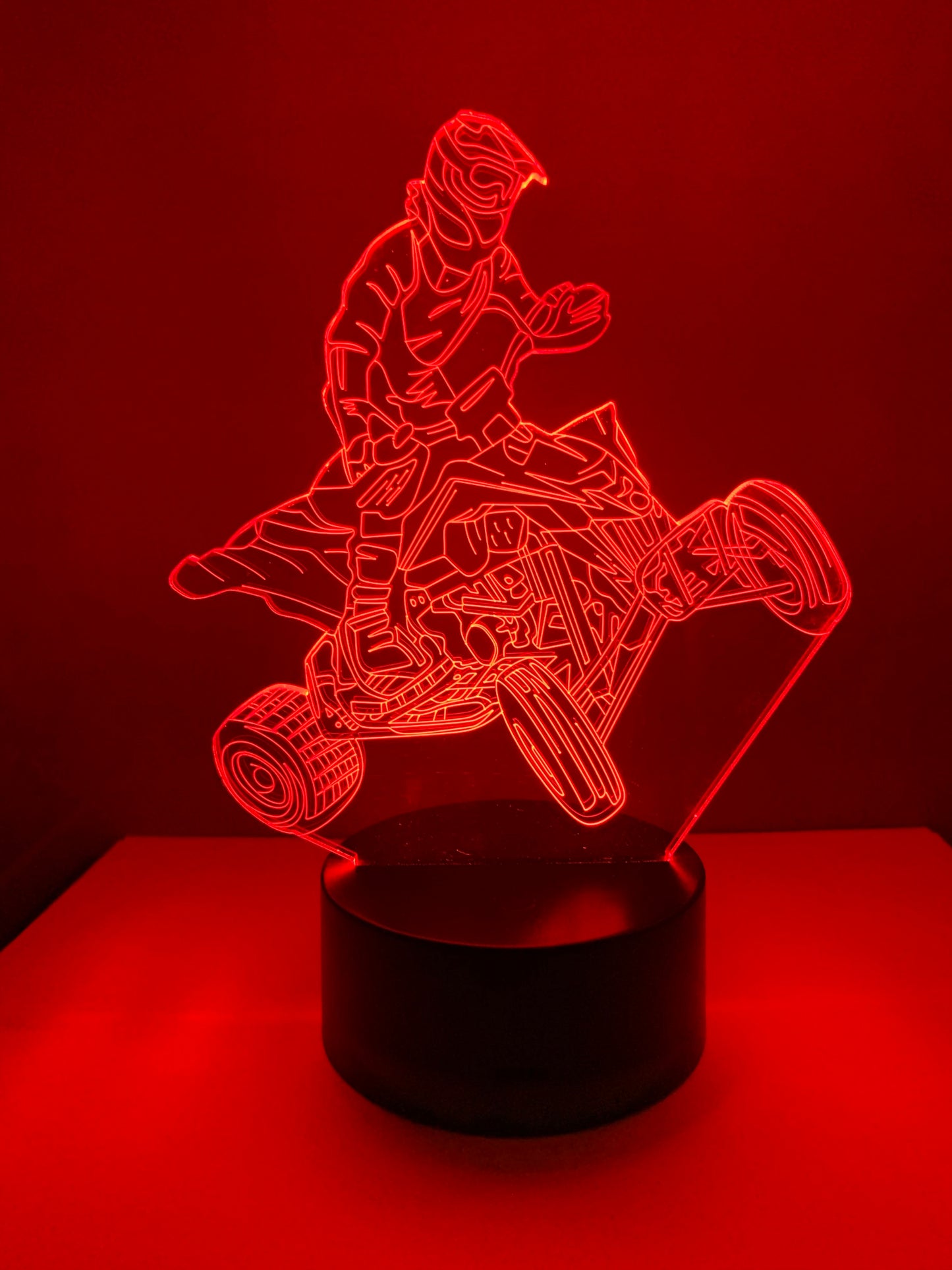 Lampe 3D DEL 4 Roues VTT