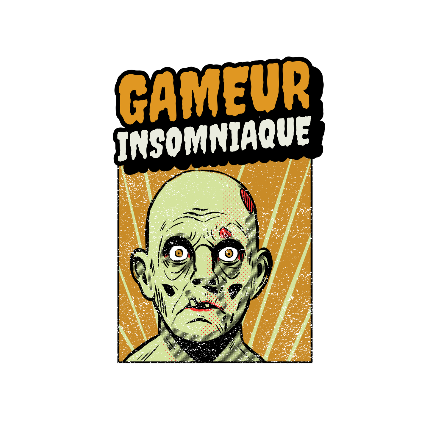 Autocollant pour tasse Gameur Insomniaque