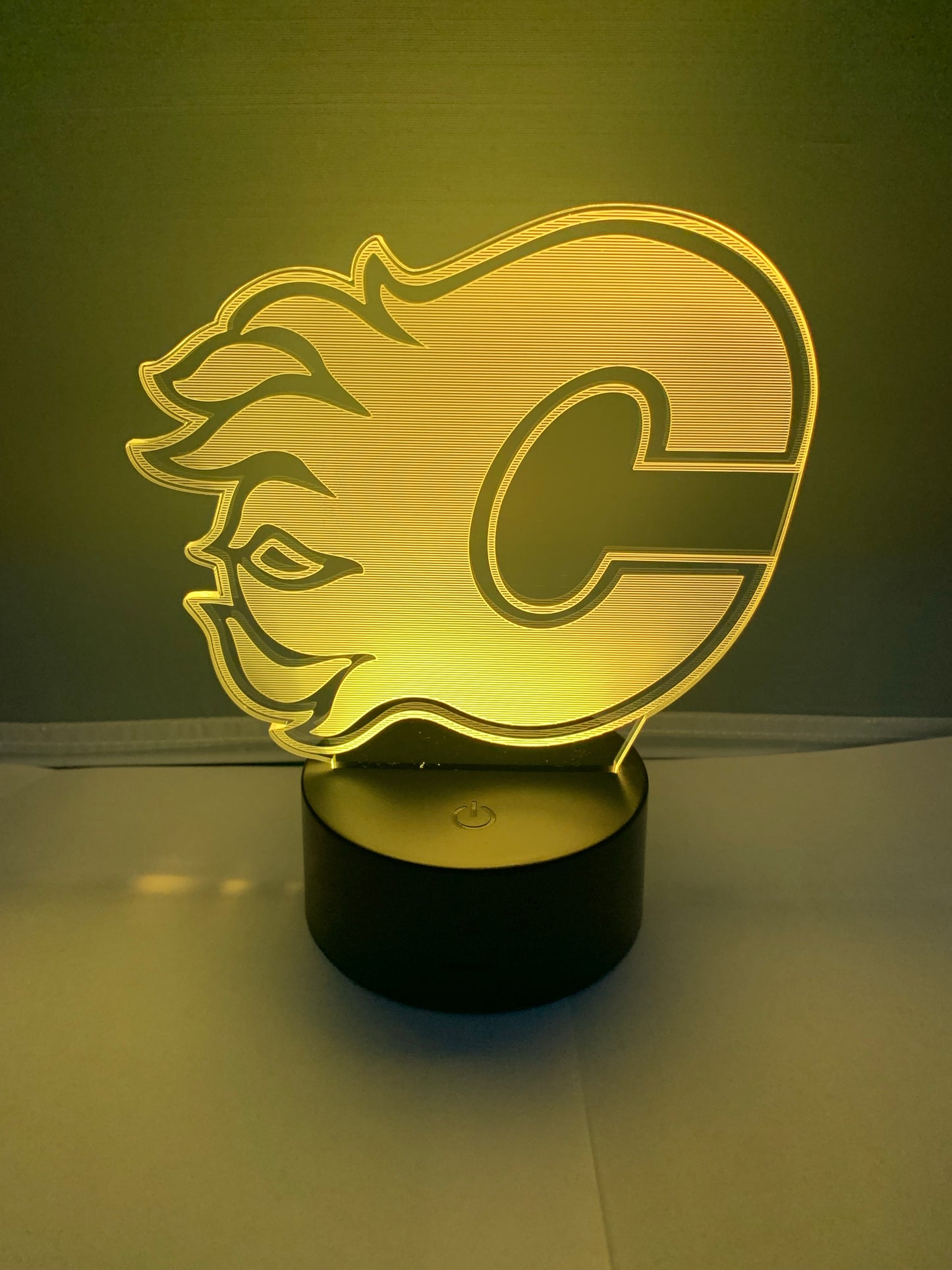 Lampe 3D DEL Hockey Les Flames de Calgary🔥