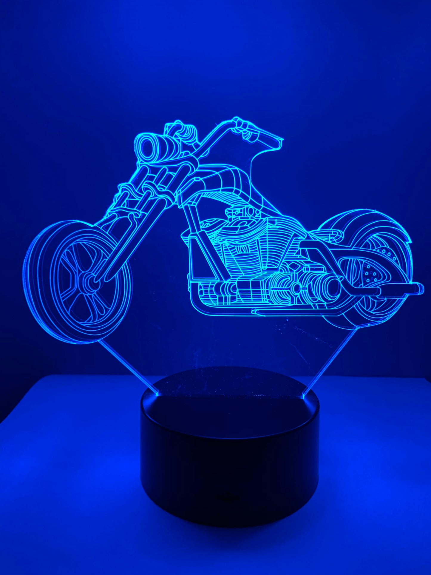 Lampe 3D DEL Moto Harley