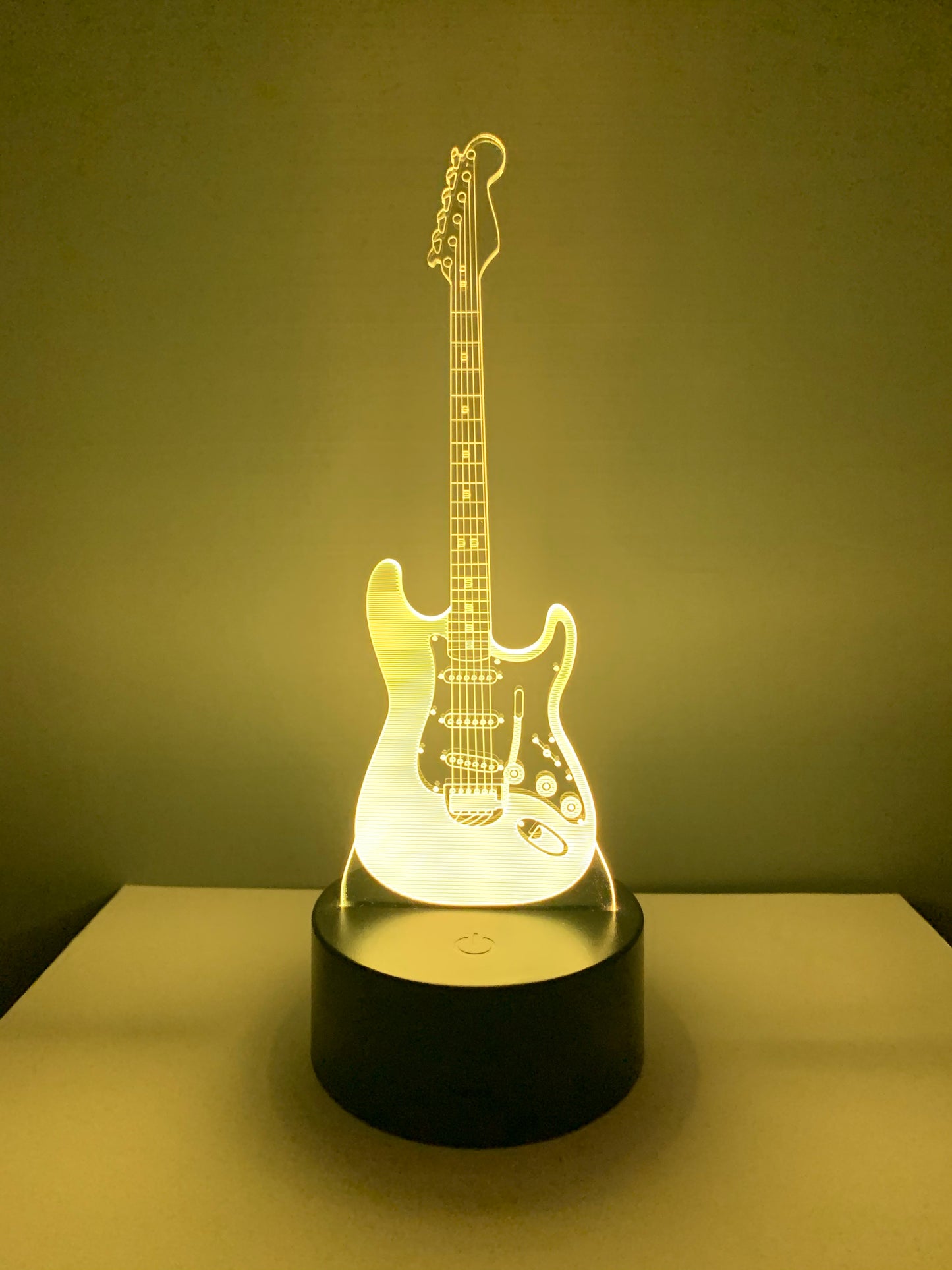 Lampe 3D DEL Guitare électrique (Musique)