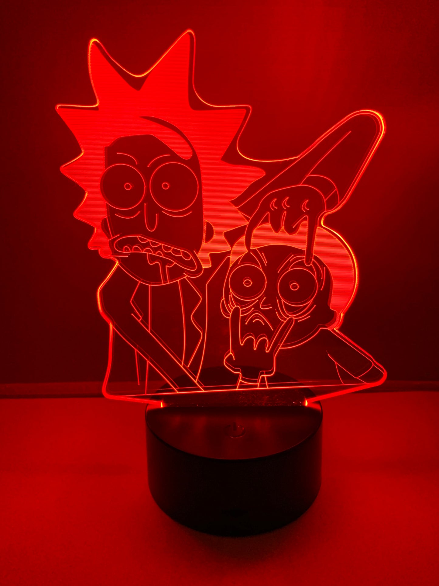 Lampe 3D DEL Rick et Morty