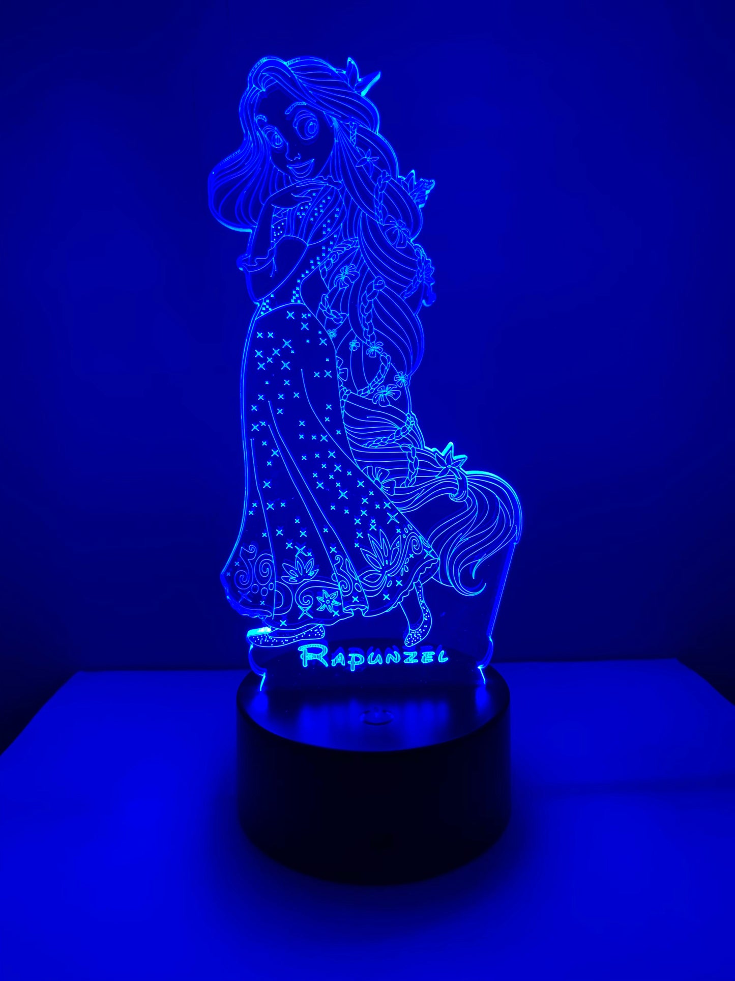 Lampe 3D DEL Raiponce Princesse