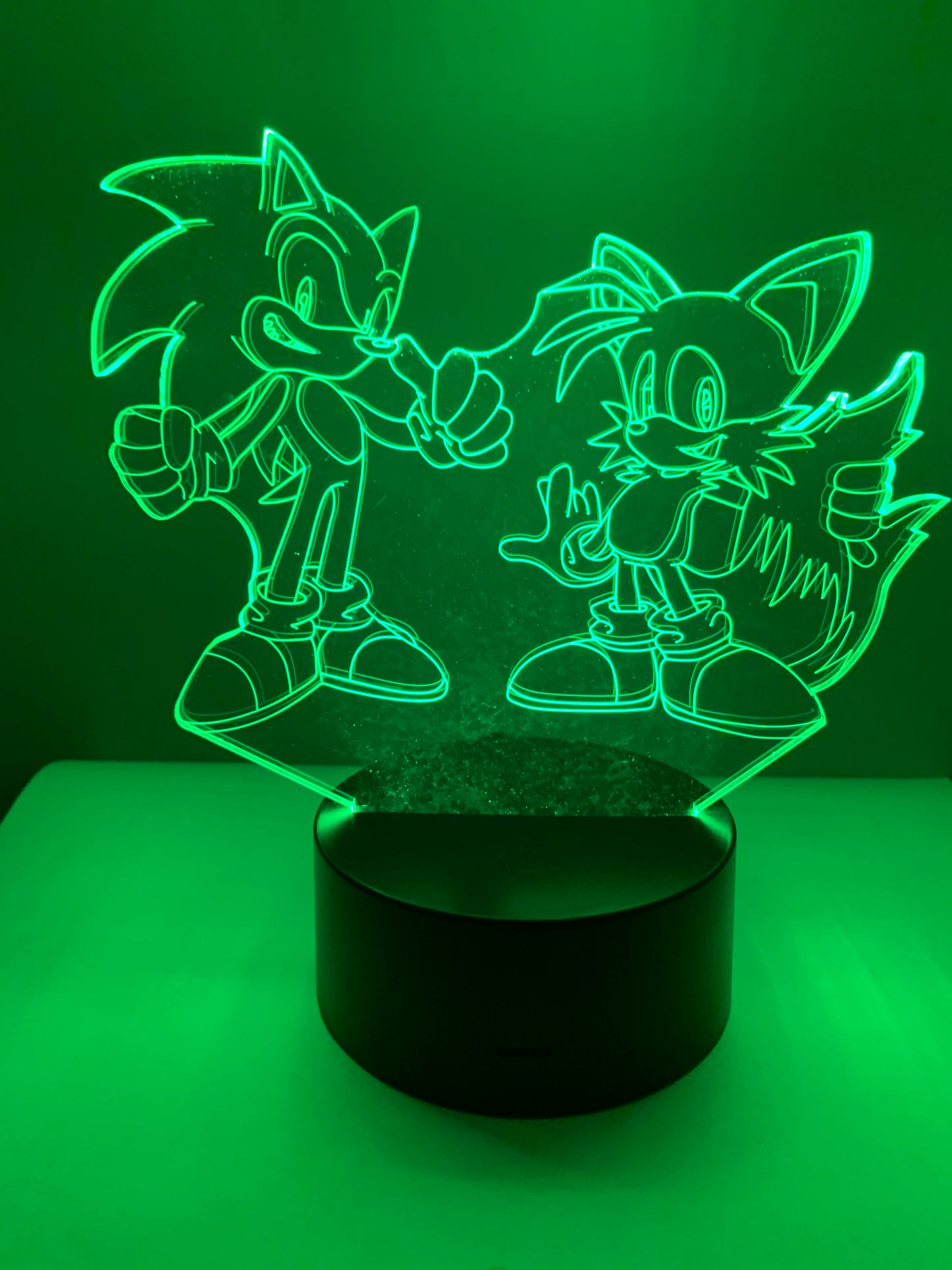 Lampe 3D DEL Sonic The Hedgehog et Tail