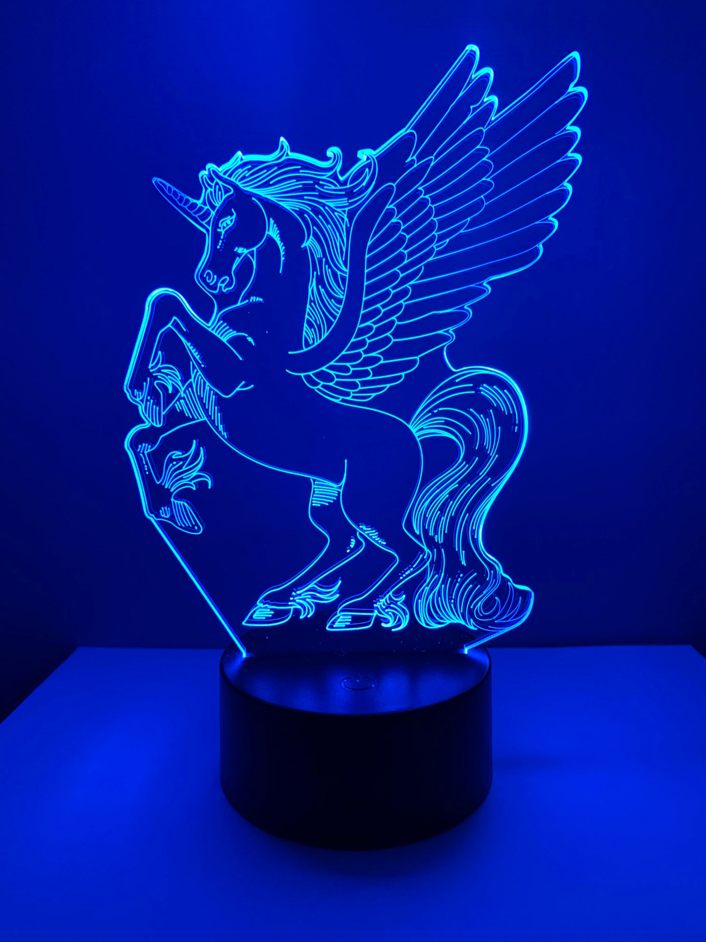 Lampe 3D DEL Licorne