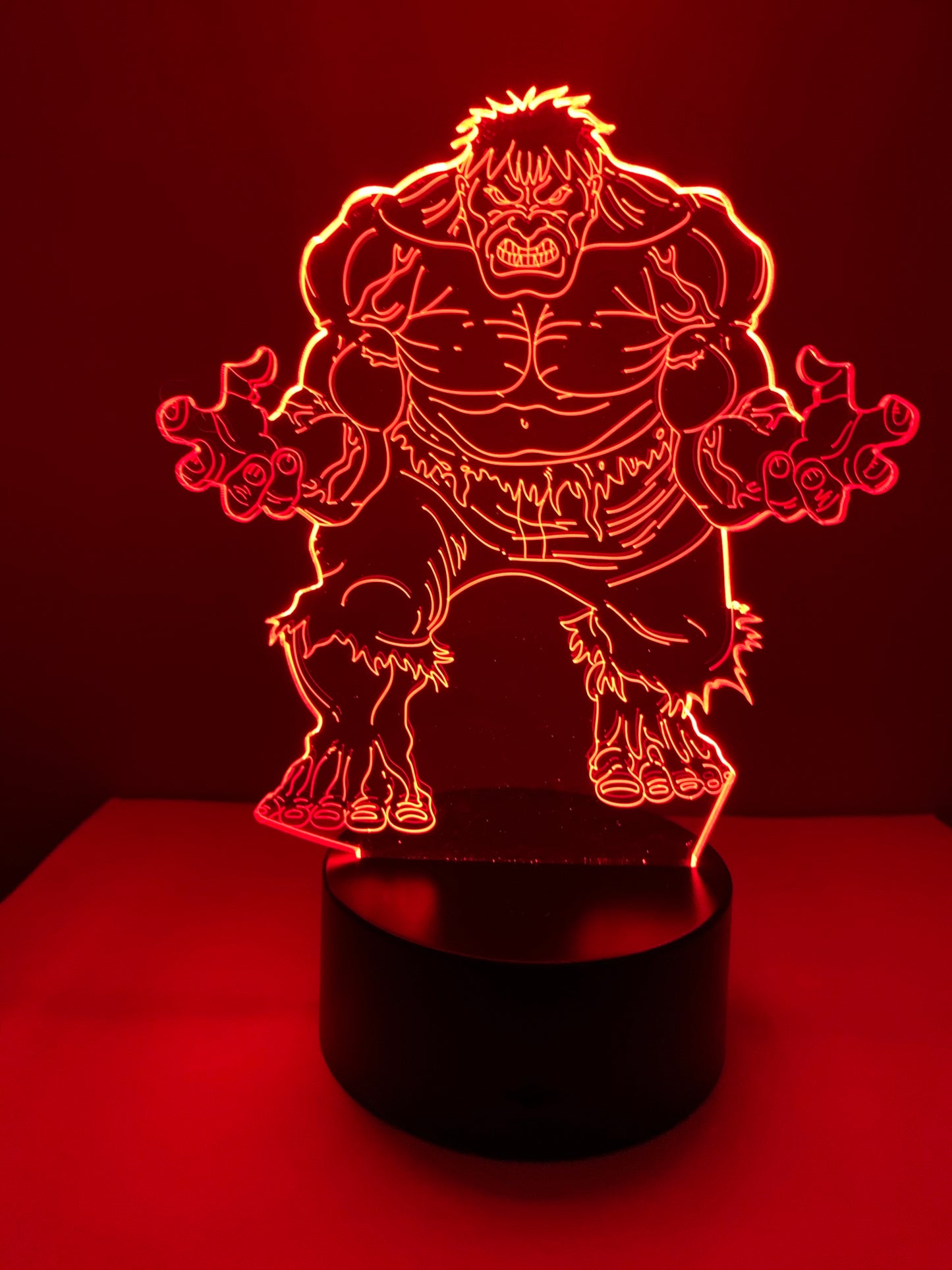 Lampe 3D DEL Hulk