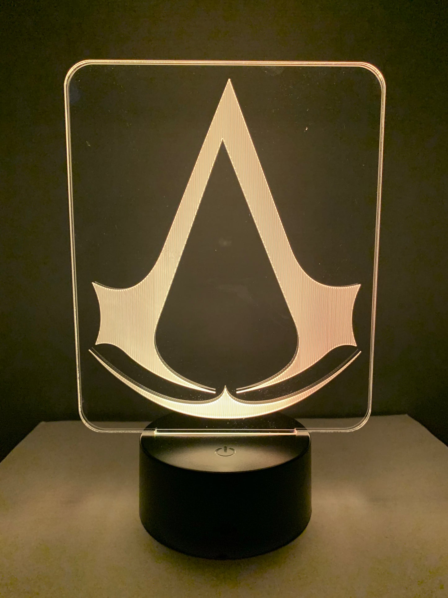 Lampe 3D DEL Logo Assassin Creed