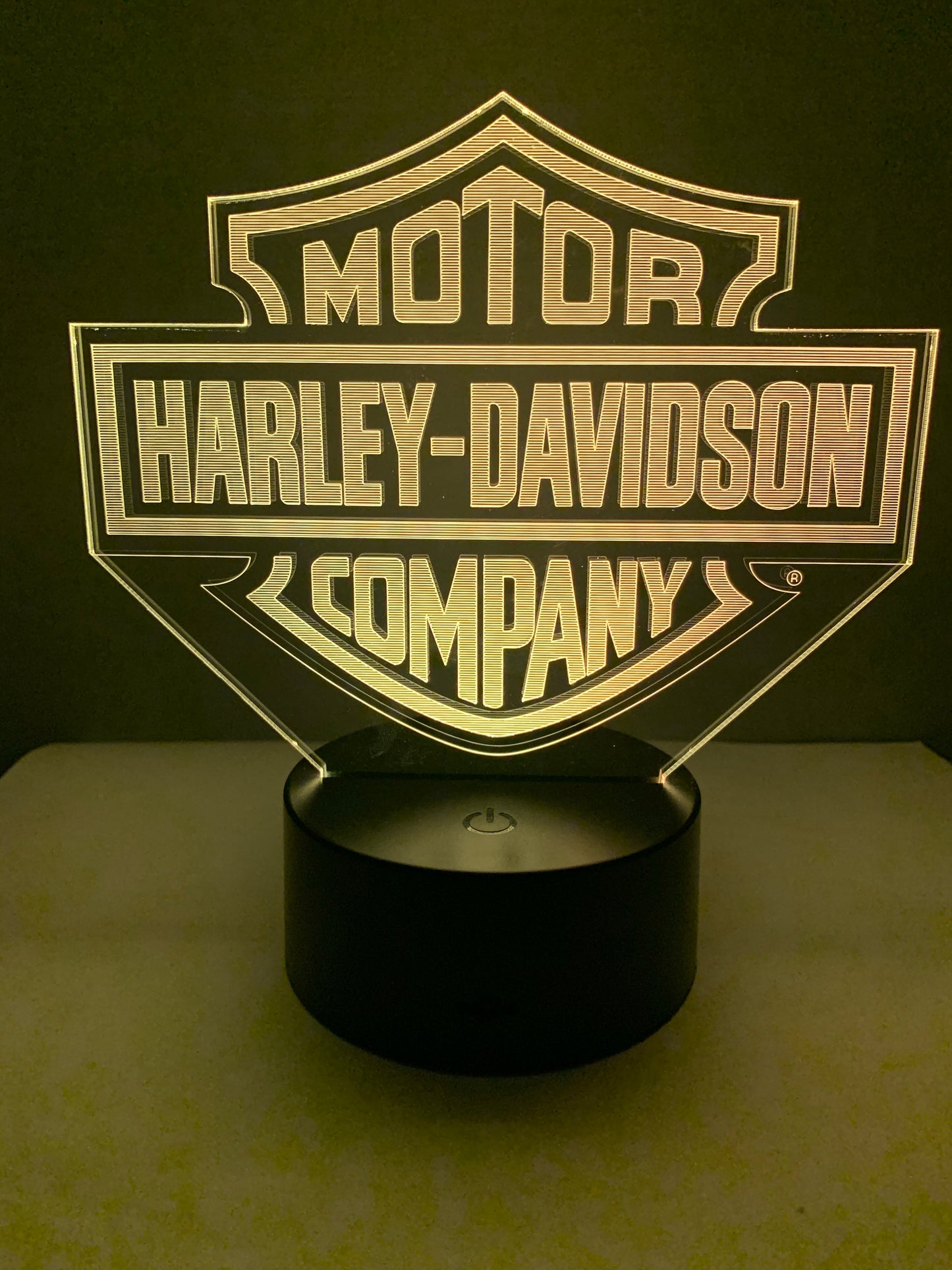 Lampe 3D DEL Logo Harley Davidson Motor (Moto)