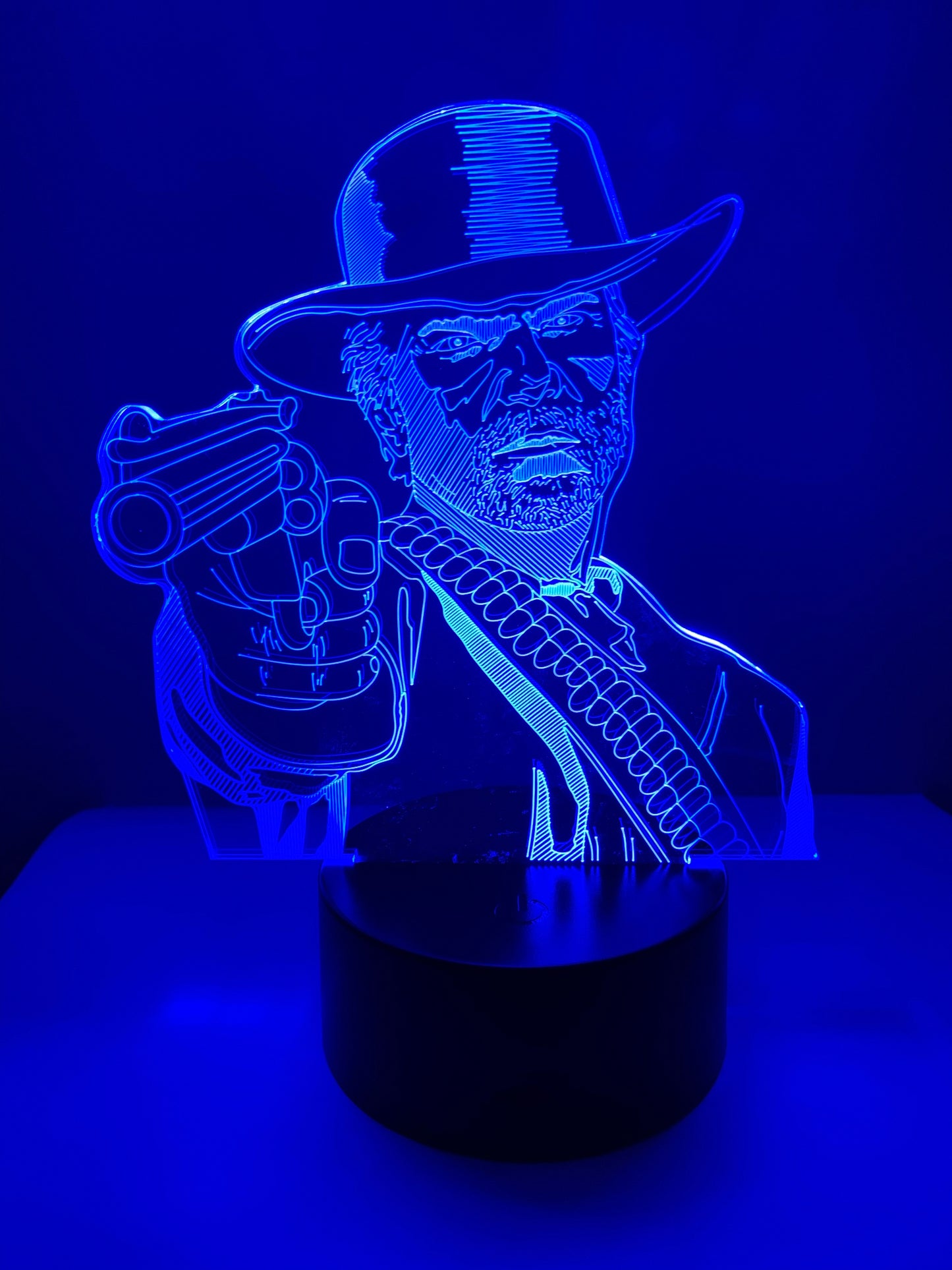 Lampe 3D DEL Cowboy Arthur Morgan (Red Dead Redemption)