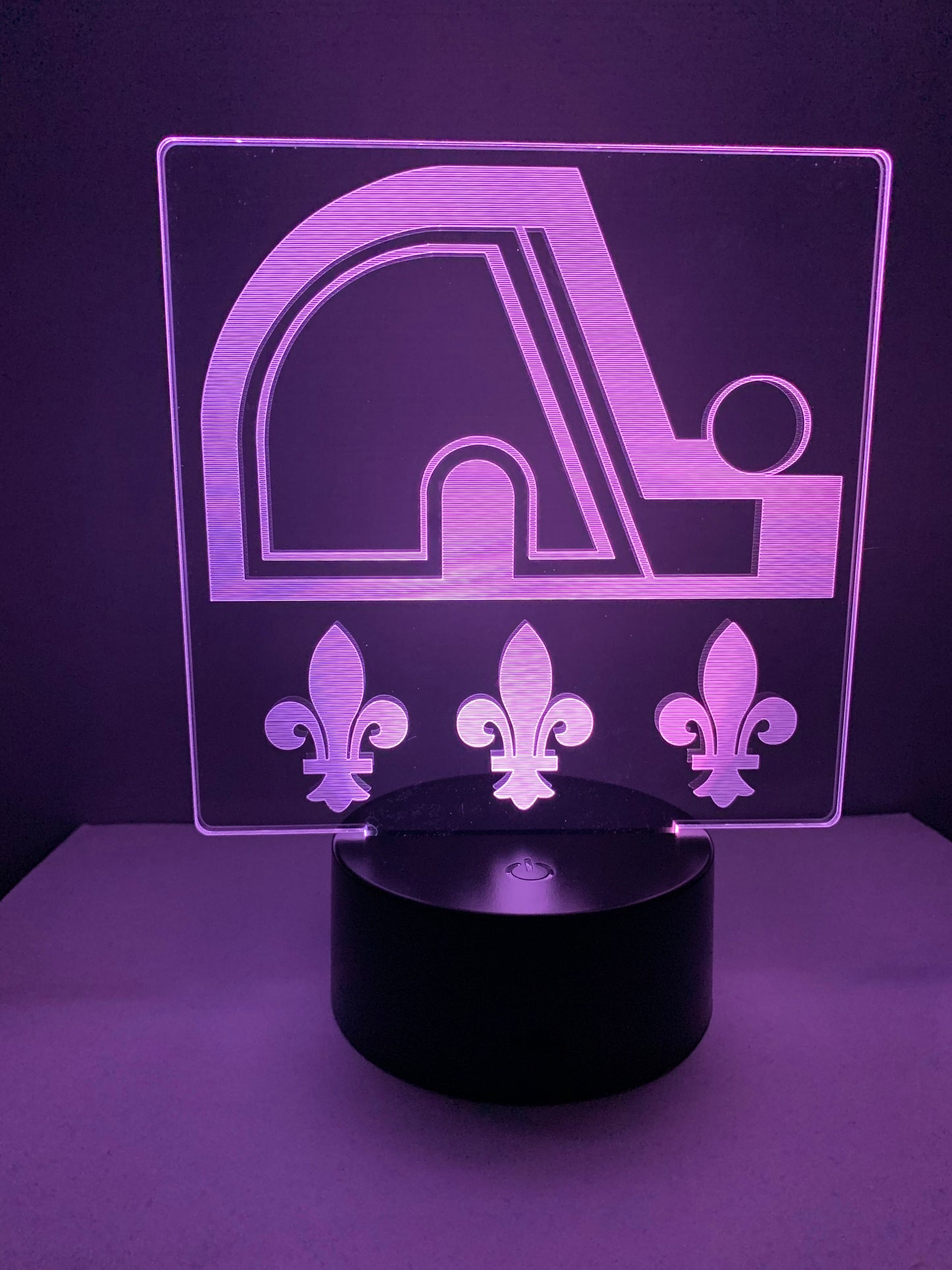 Lampe 3D DEL Hockey Les Nordiques