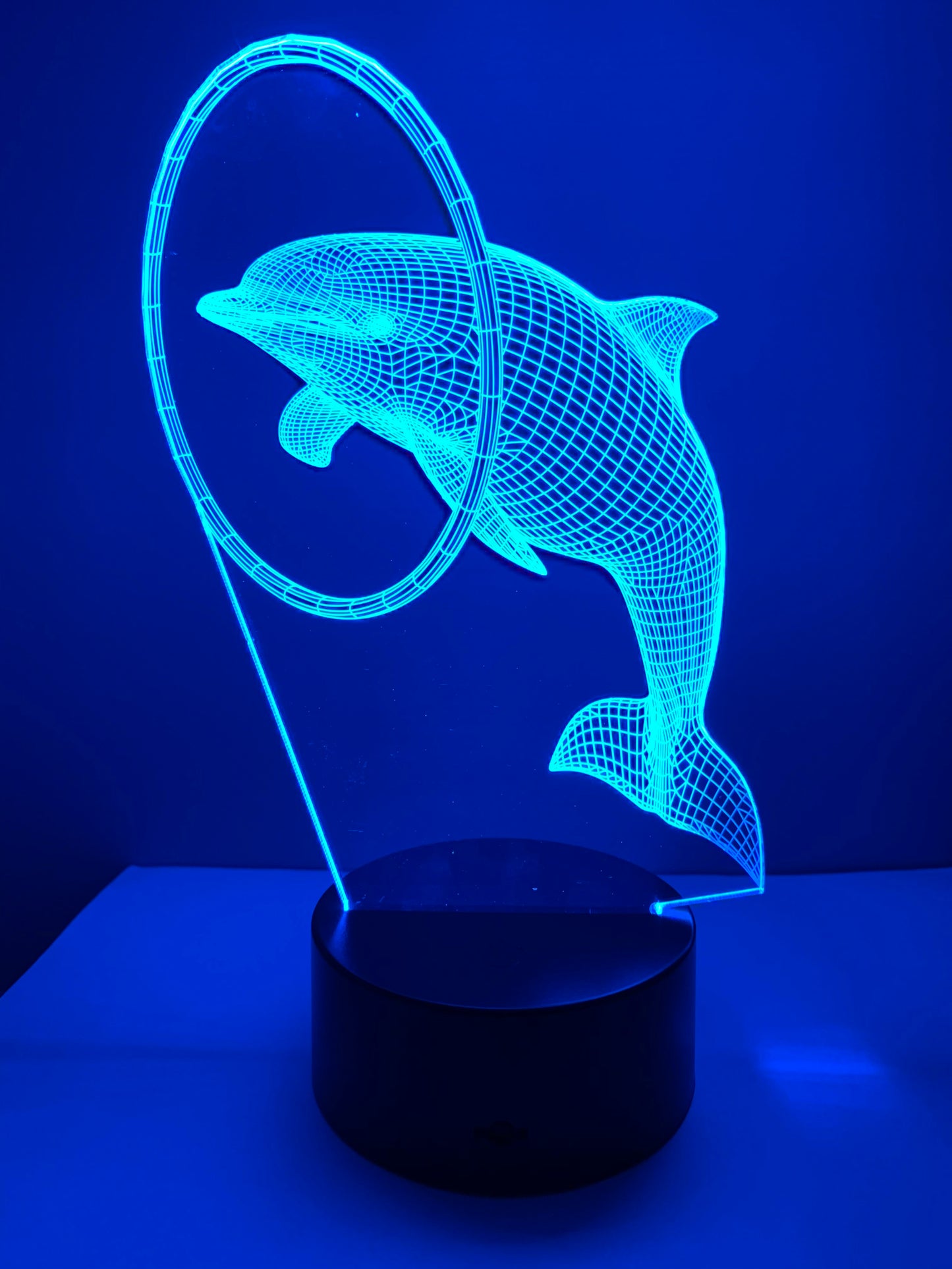 Lampe 3D DEL Dauphin