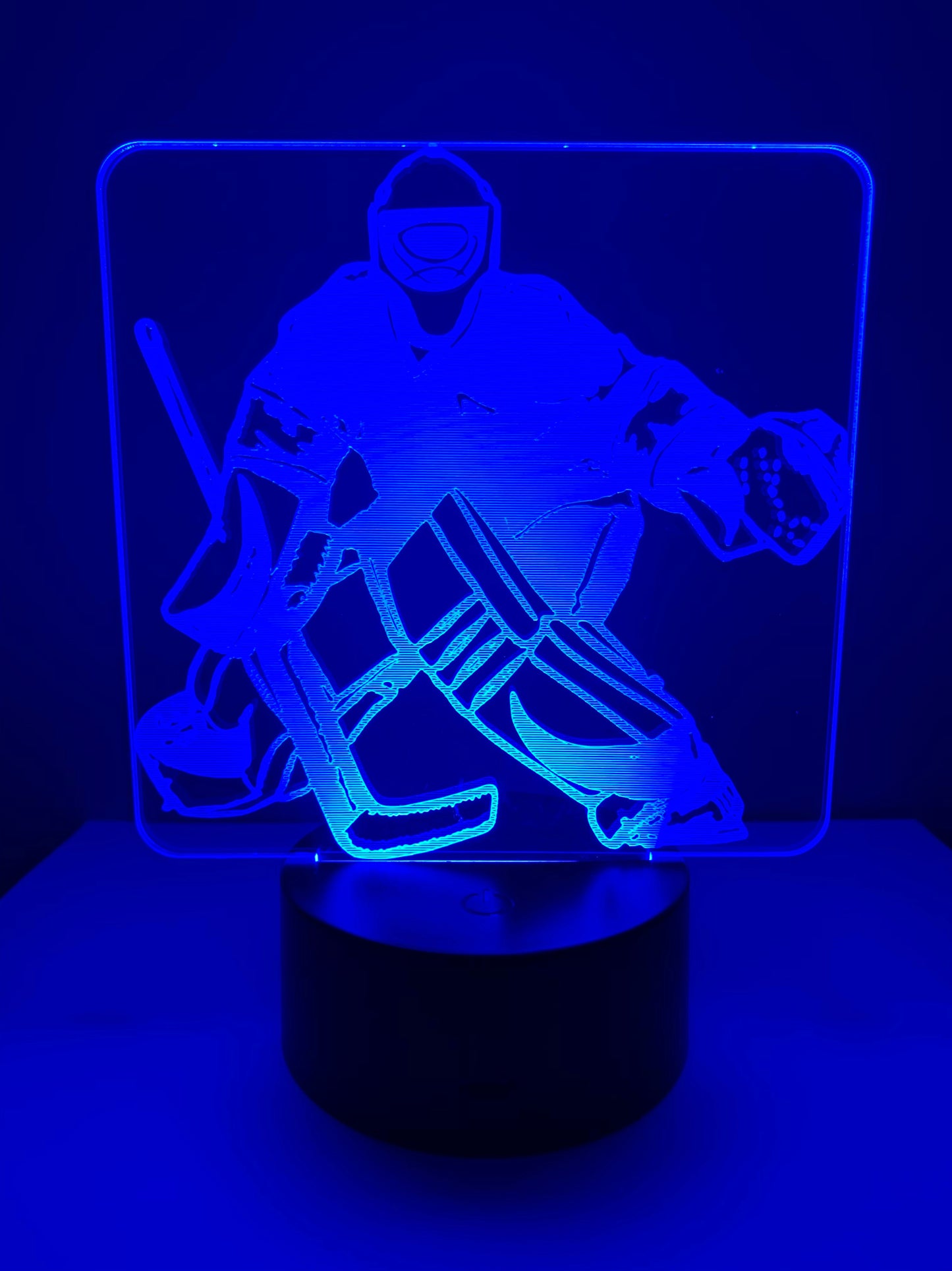 Lampe 3D DEL Hockey Gardien de but