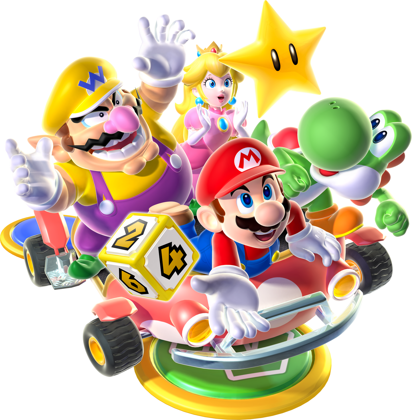 Autocollant pour tasse Mario Party